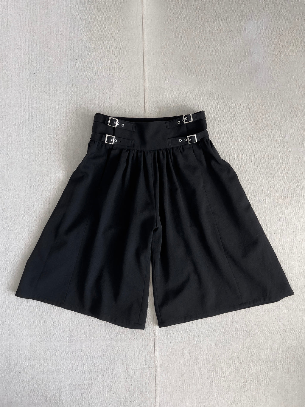 Limi Feu Kilt Buckle Wide Leg Shorts