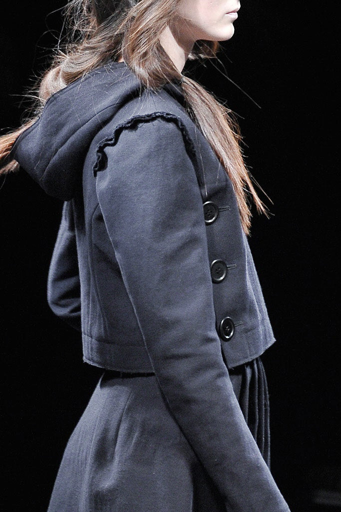 Yohji Yamamoto AW10 Runway Deadstock Hooded Cropped Pullover Jacket