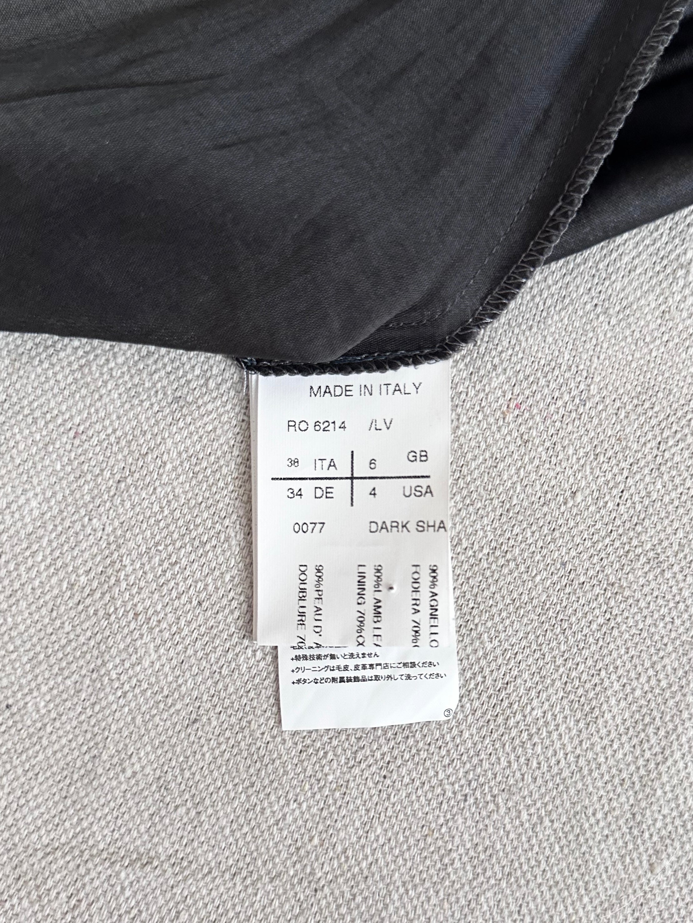 Rick Owens AW10 'GLEAM' Asymmetric Moto Zip Runway Leather