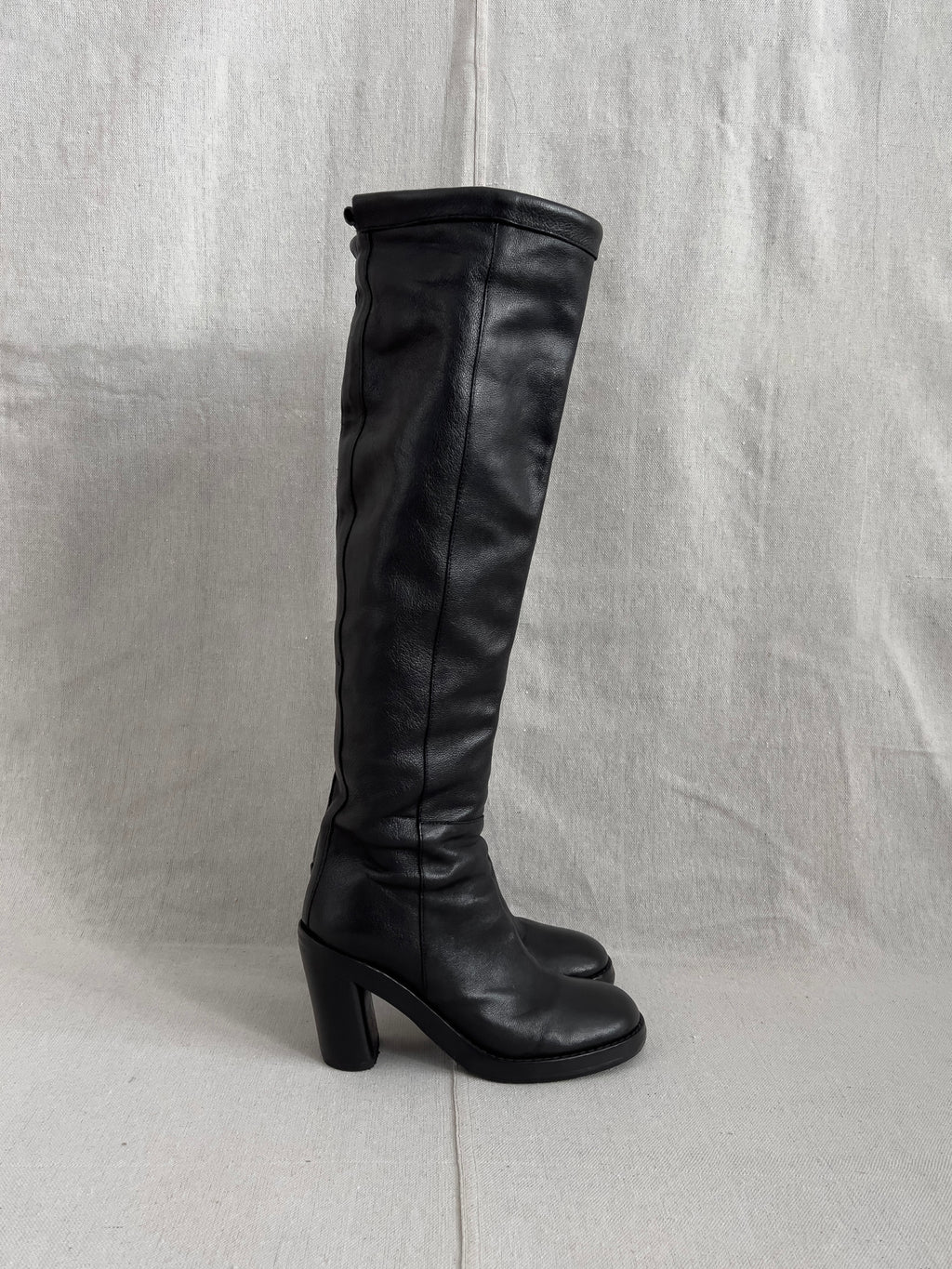 Ann Demeulemeester Tall Leather Riding Boots