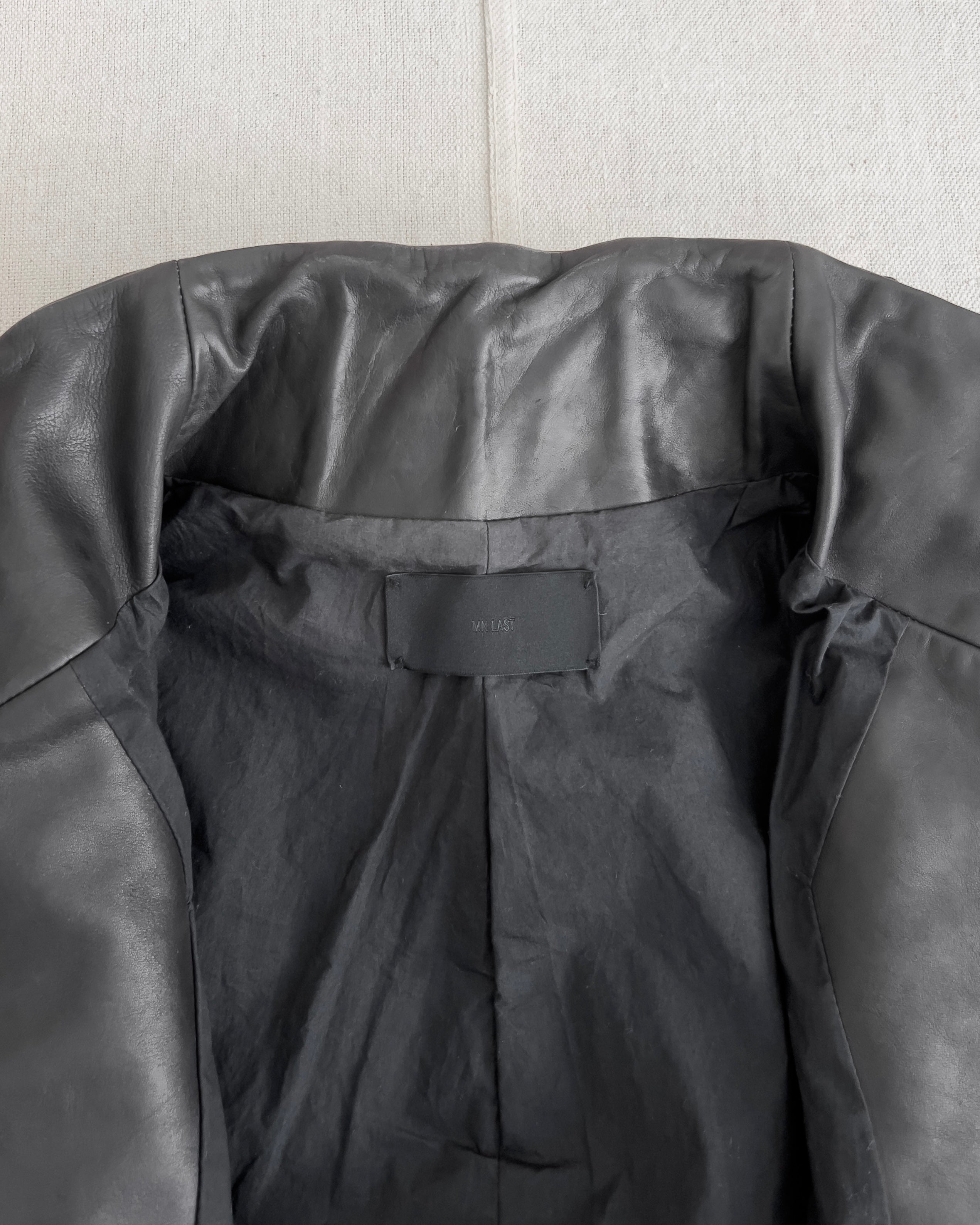 MN LAST by Shunsuke Kuratomi Avant Garde Leather Rider Jacket 