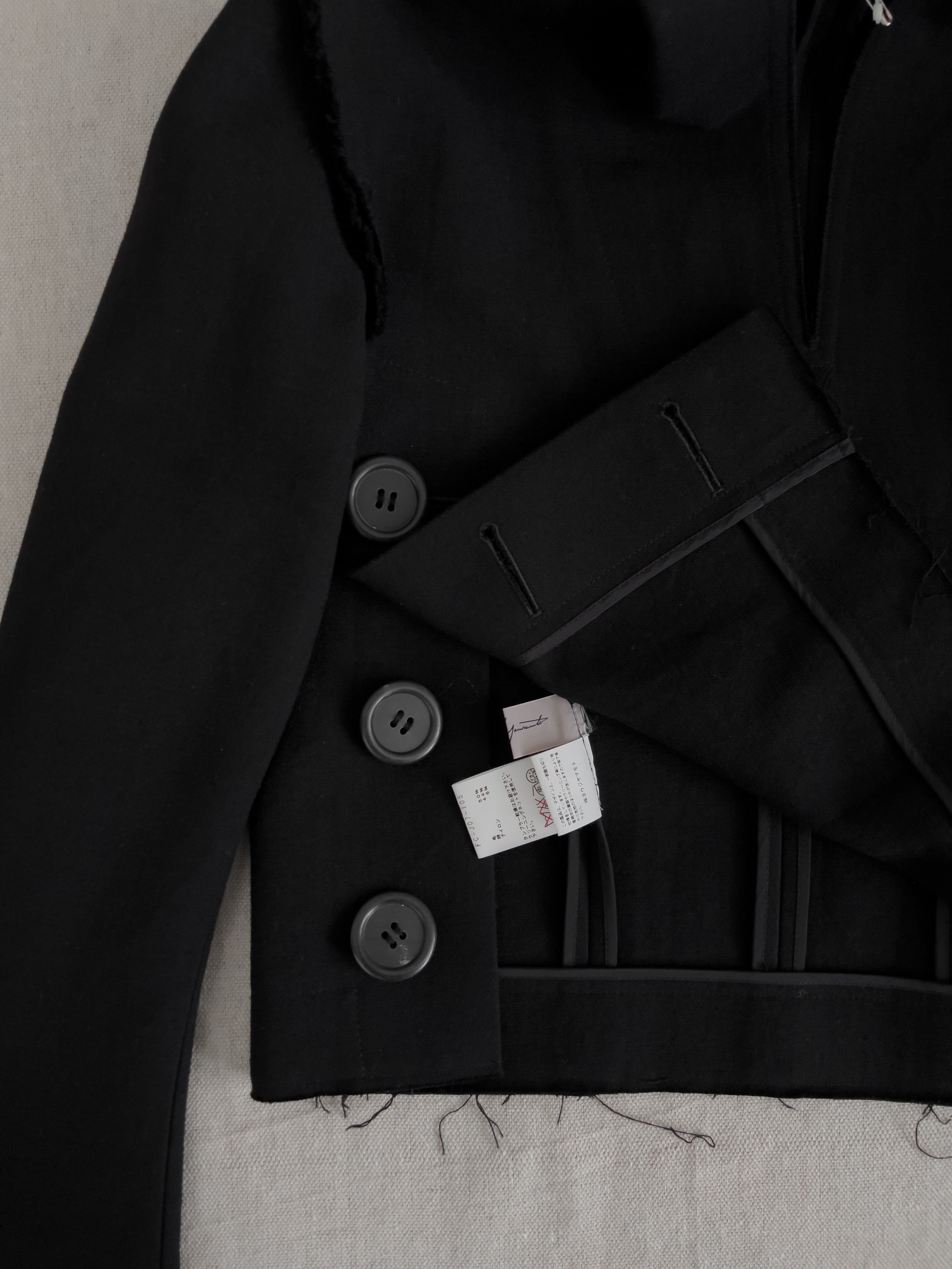 Yohji Yamamoto AW10 Runway Deadstock Hooded Cropped Pullover Jacket