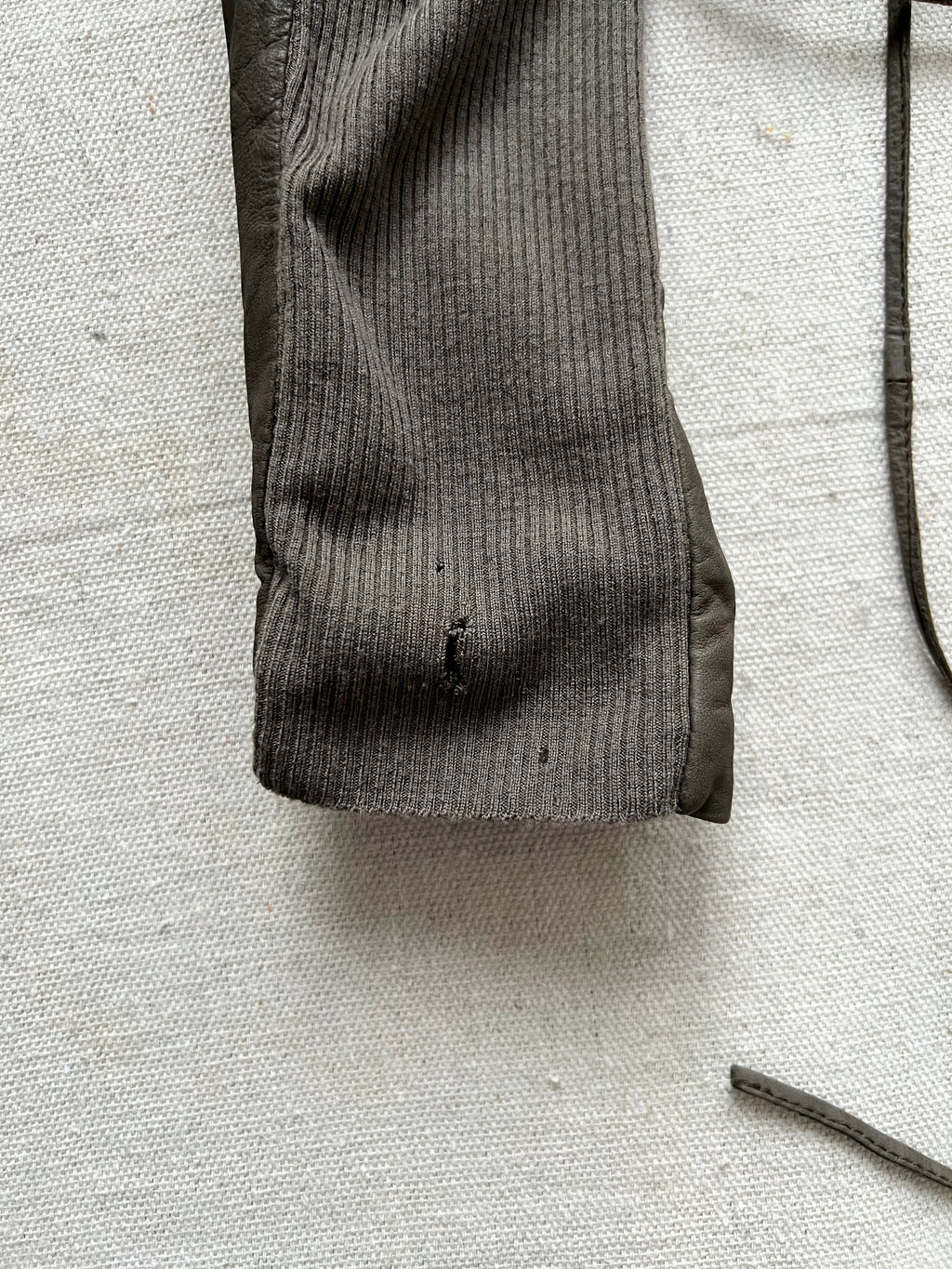 Rare Rick Owens 2000s Dust Strappy Draped Lamb Leather Jacket