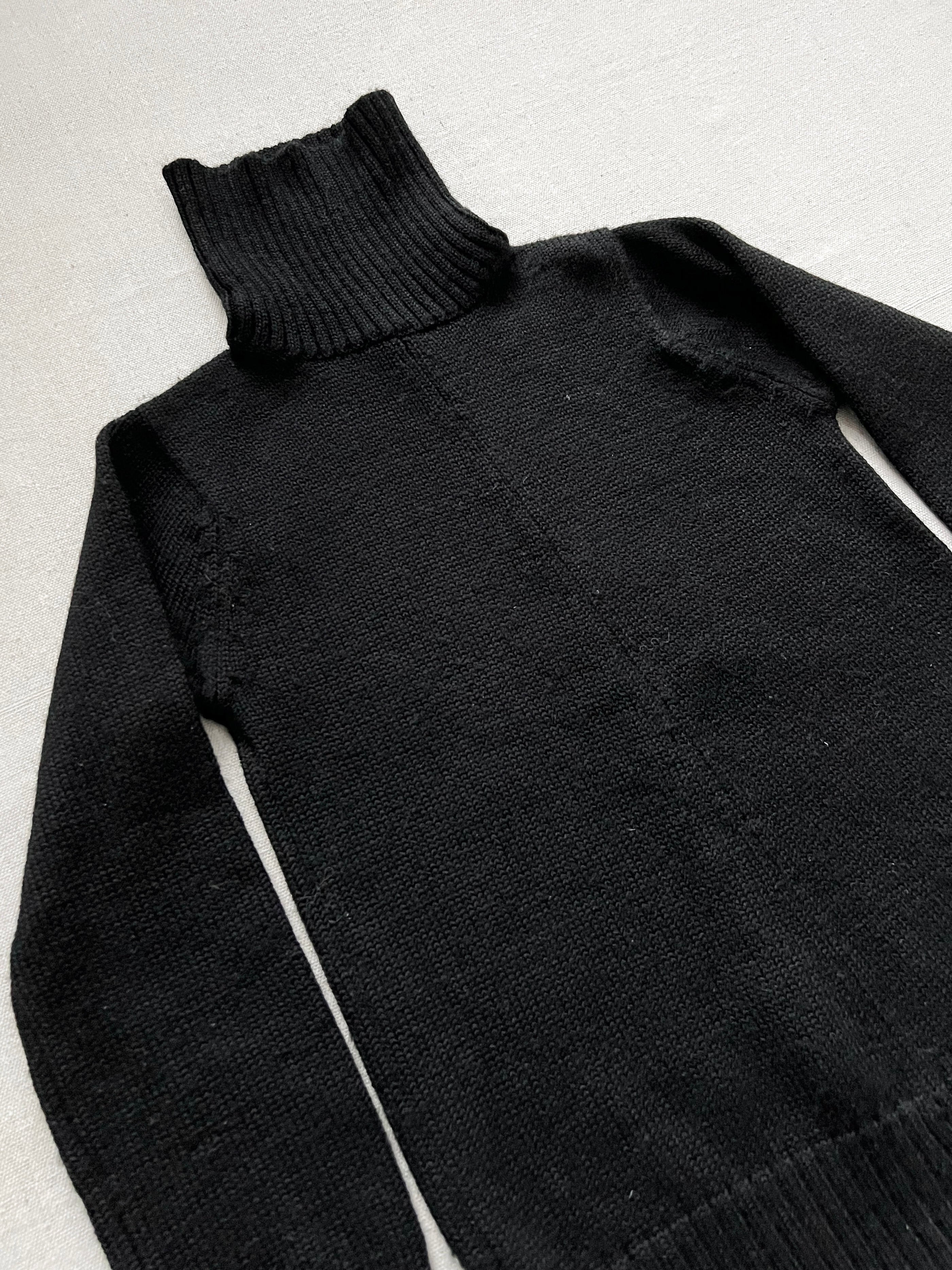 Junya Watanabe 1996 Heavy Knit Wool Turtleneck Sweater