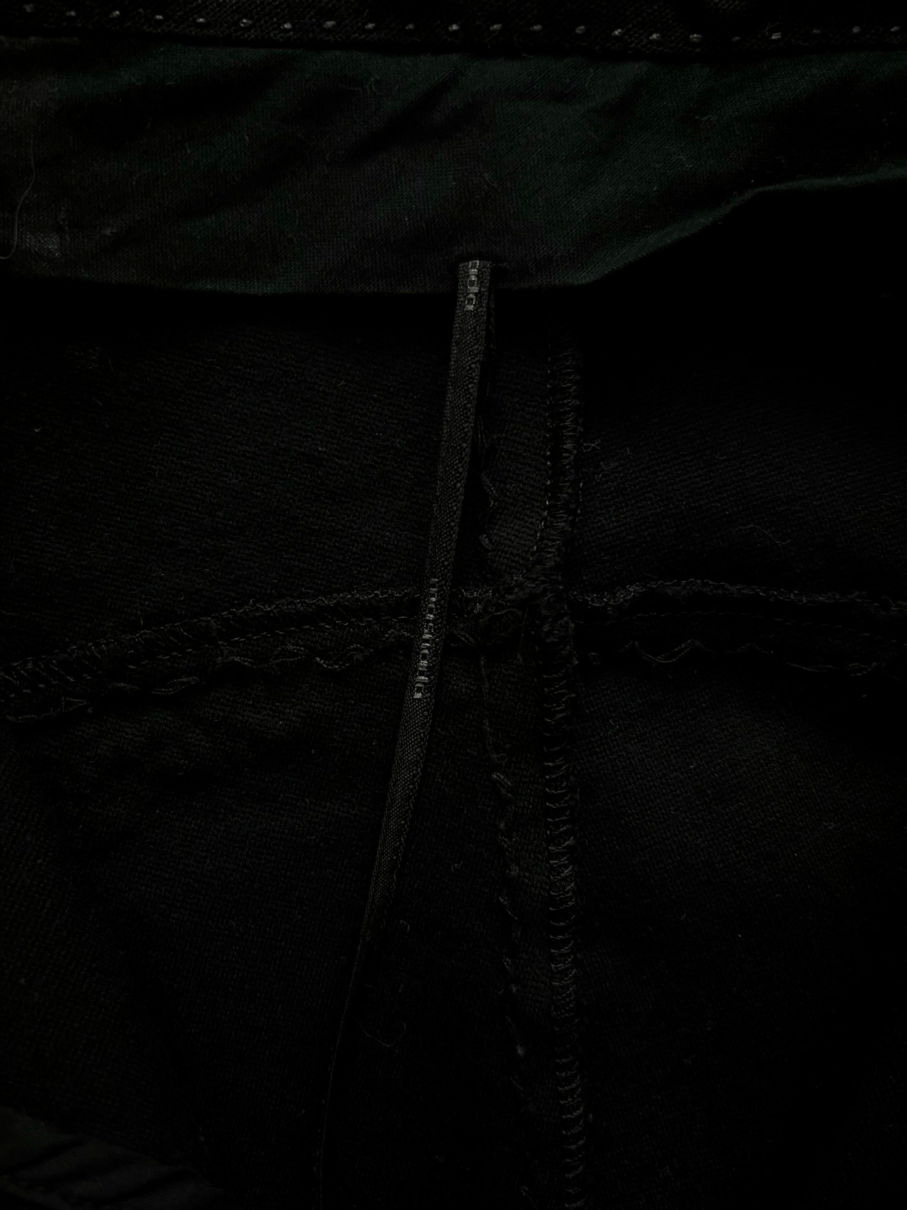 Masnada Blistered Scar Stitch Skinny Stretch Trousers