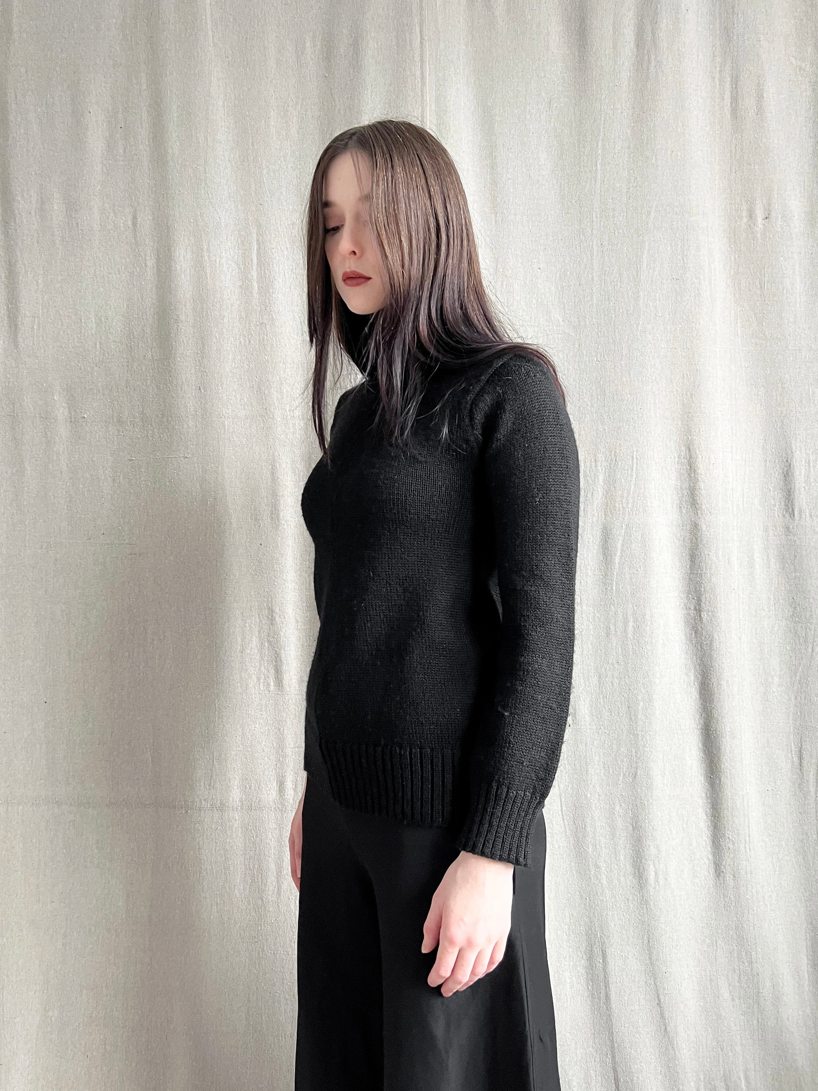 Junya Watanabe 1996 Heavy Knit Wool Turtleneck Sweater