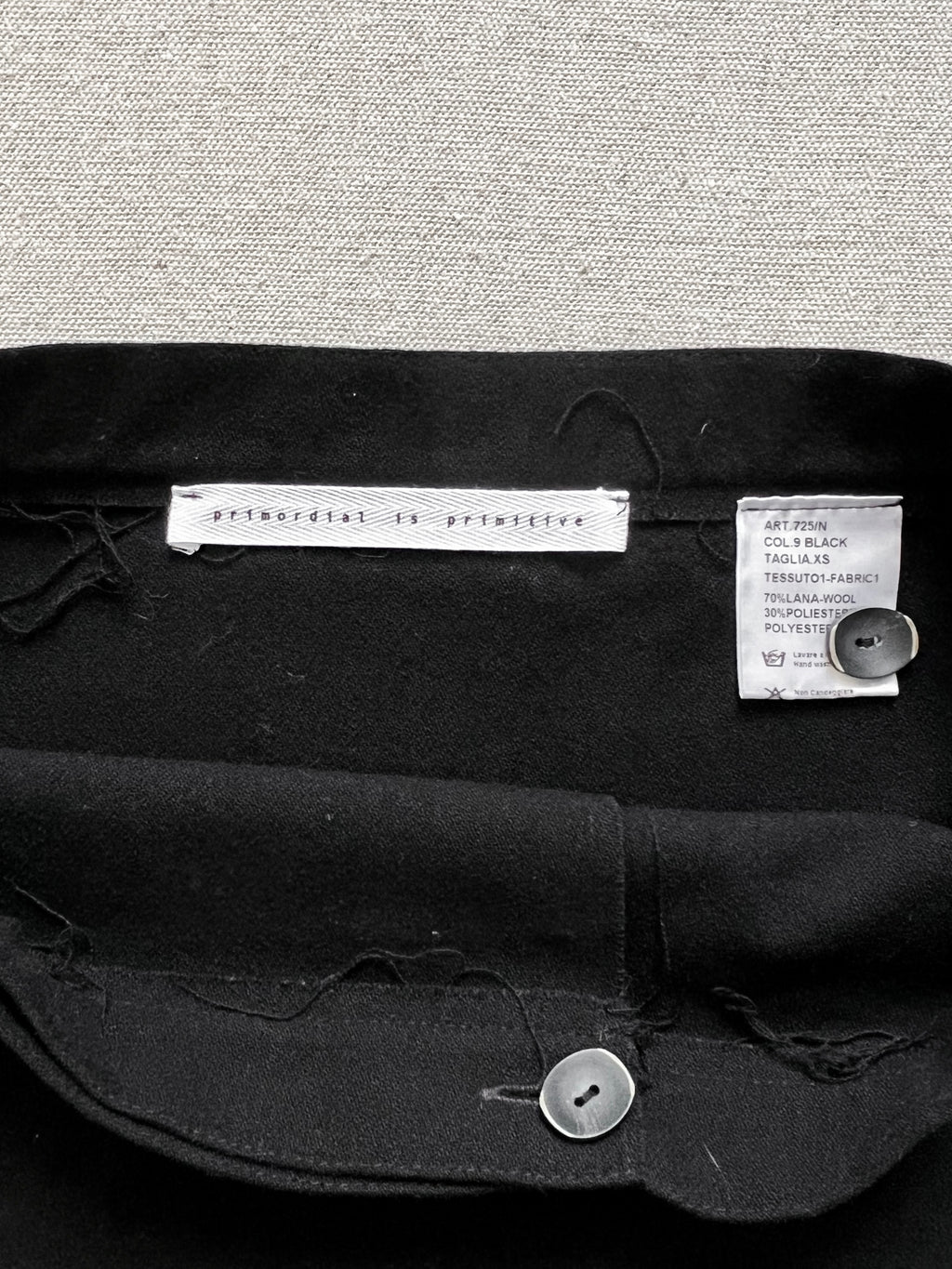 Primordial Is Primitive Avant-Garde Wrap Mini Skirt