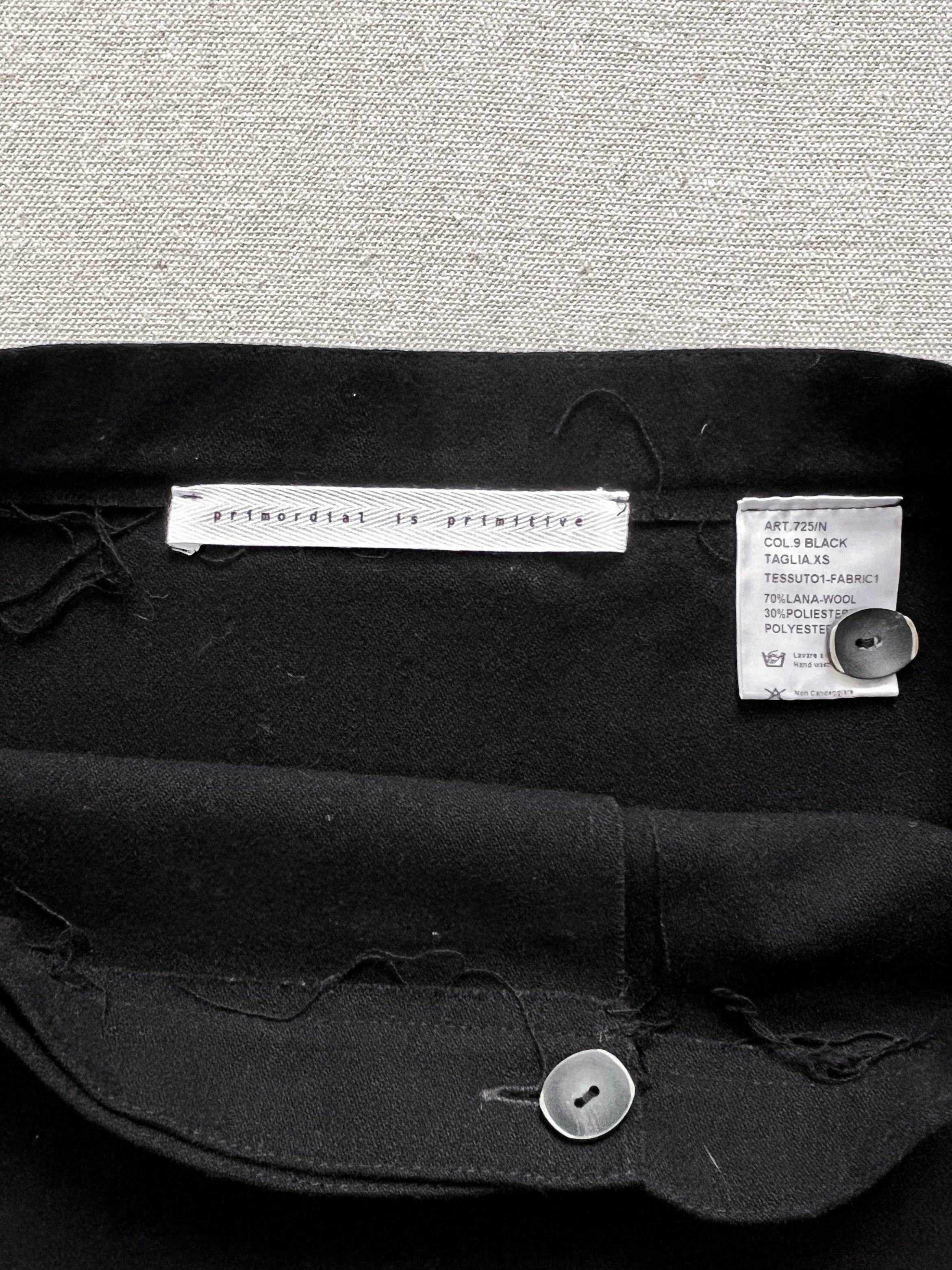 Primordial Is Primitive Avant-Garde Wrap Mini Skirt