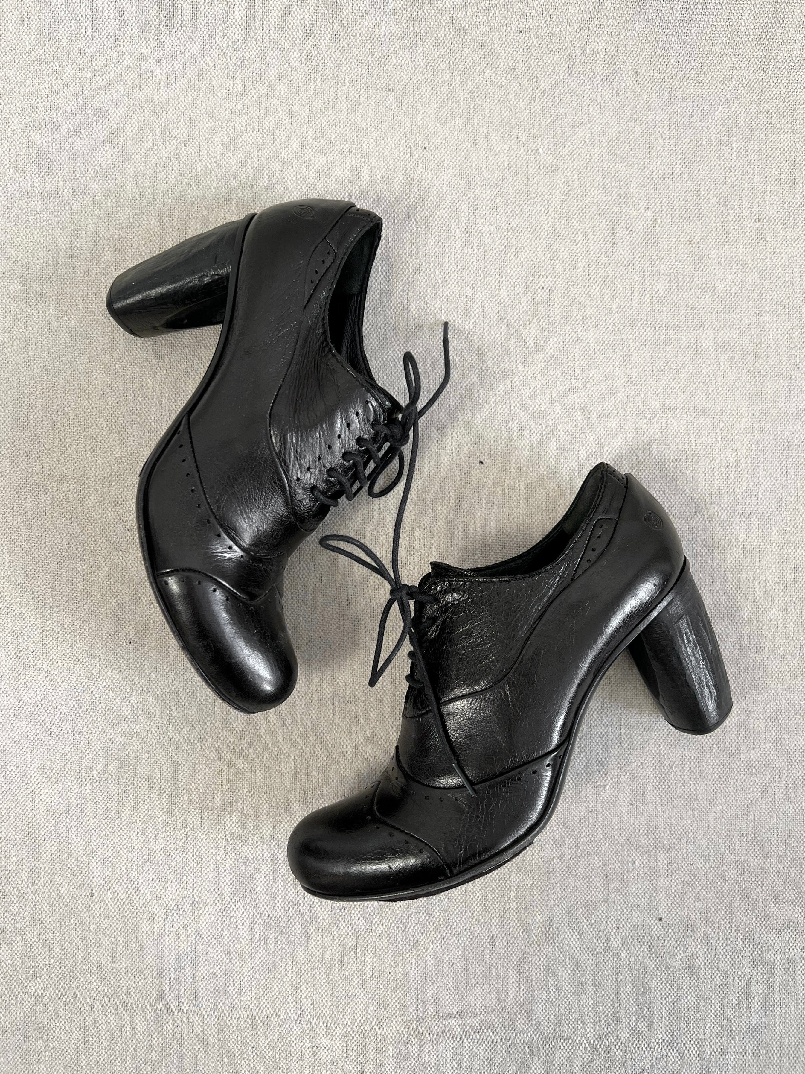 Marsell Leather Heeled Oxfords