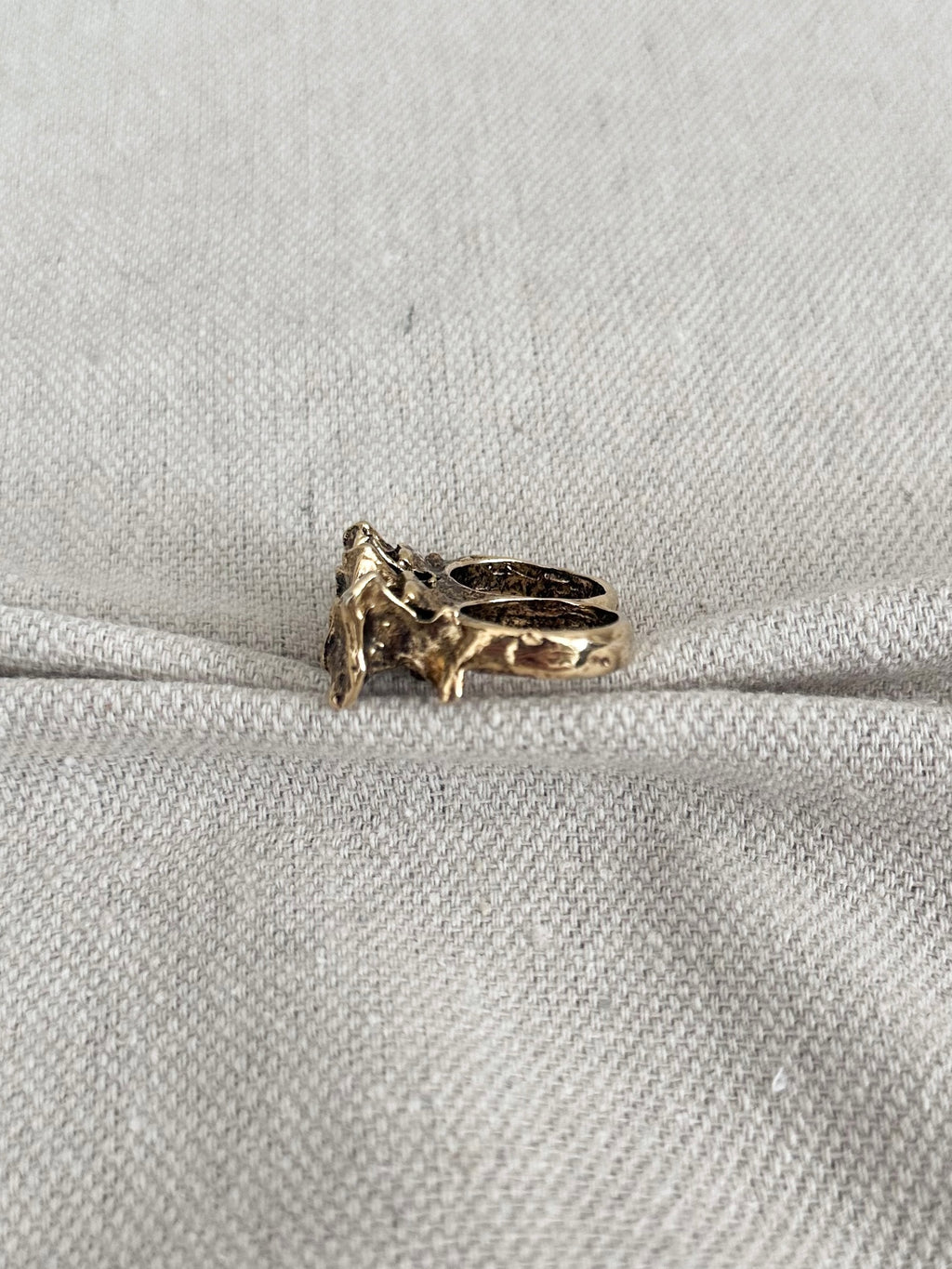 Vertebrae Two Finger Knuckle Ring
