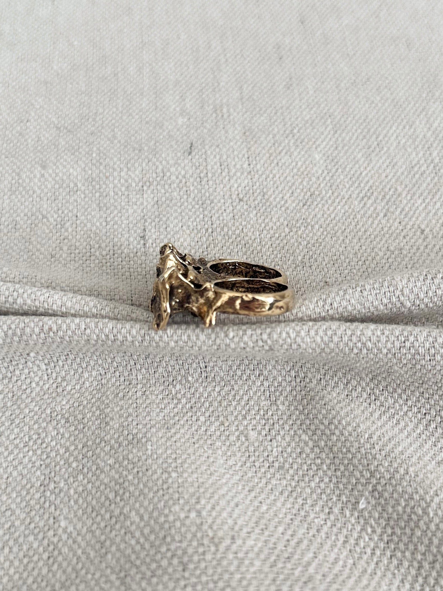 Vertebrae Two Finger Knuckle Ring