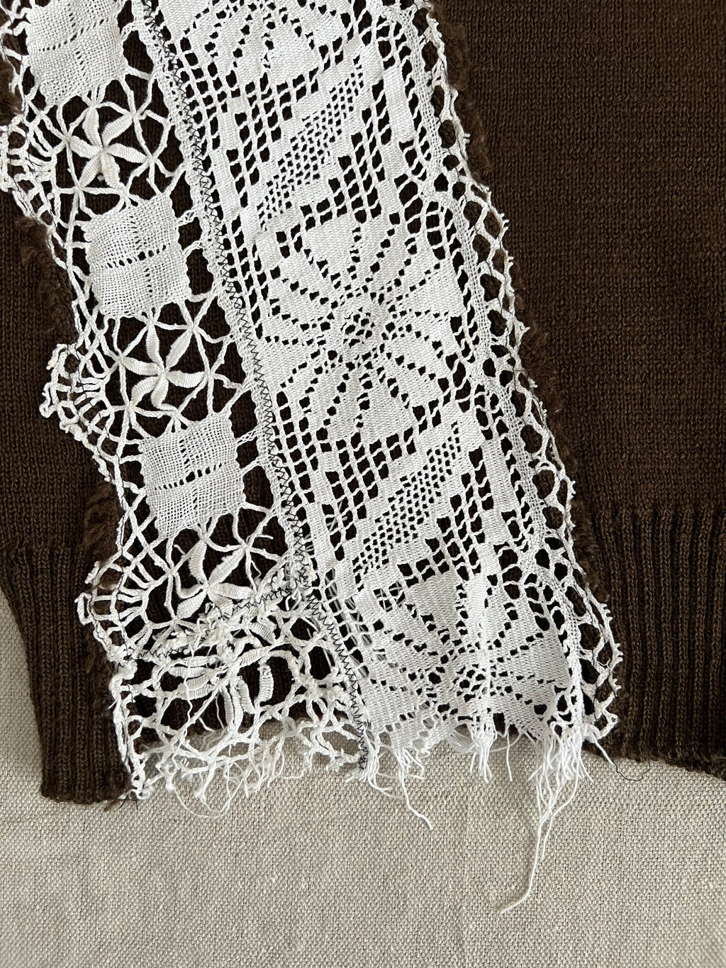Marc Le Bihan Vintage Crochet Wool Vest
