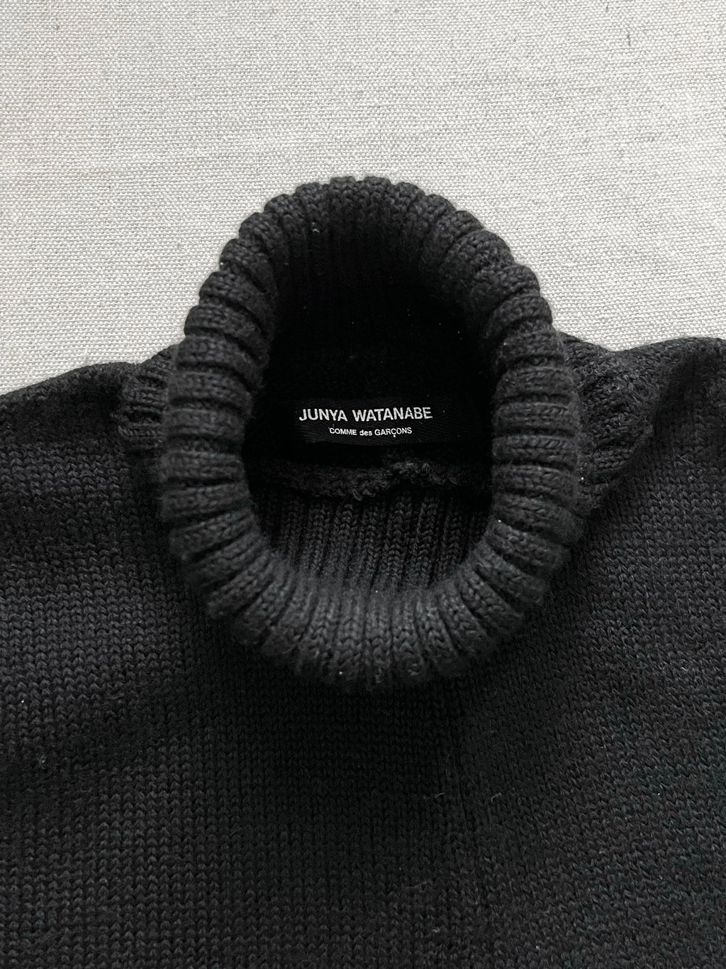 Junya Watanabe 1996 Heavy Knit Wool Turtleneck Sweater
