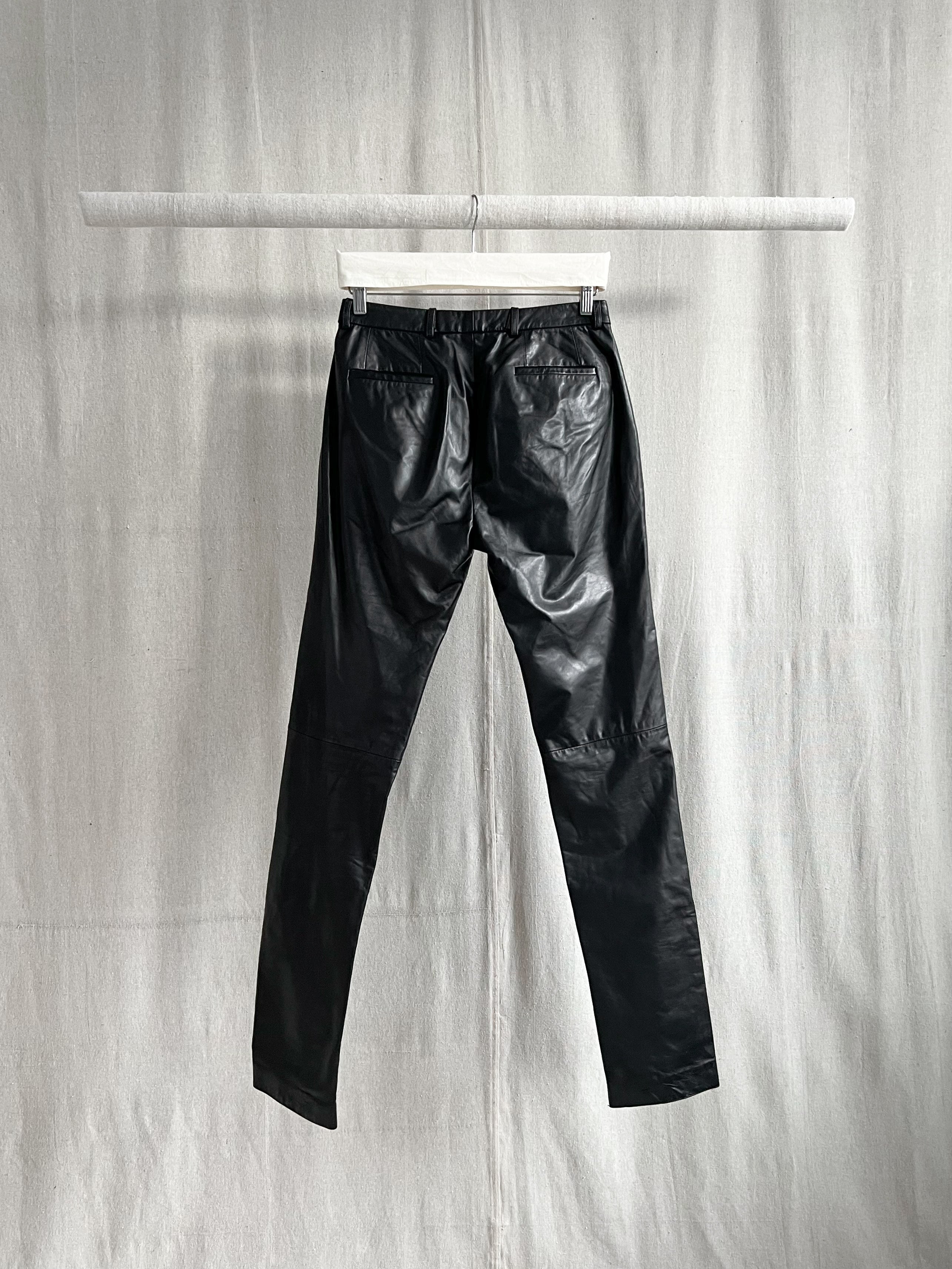 Costume National AW1999 Runway Leather Trousers