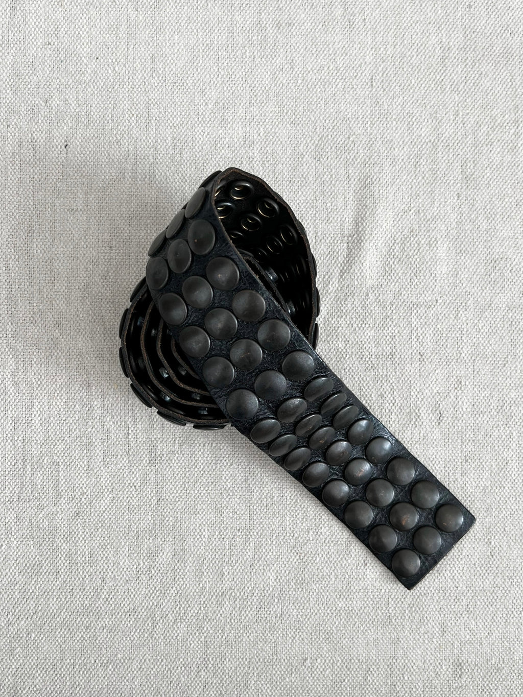 Vintage Neiman Marcus Heavyweight Push Stud Leather Belt