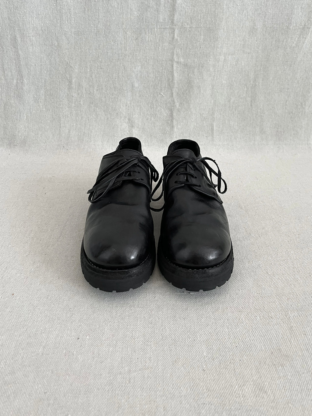 Guidi Black 792V Kangaroo Leather Derby
