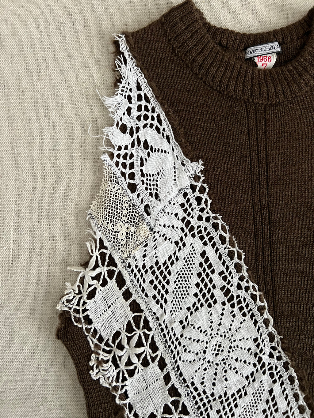 Marc Le Bihan Vintage Crochet Wool Vest