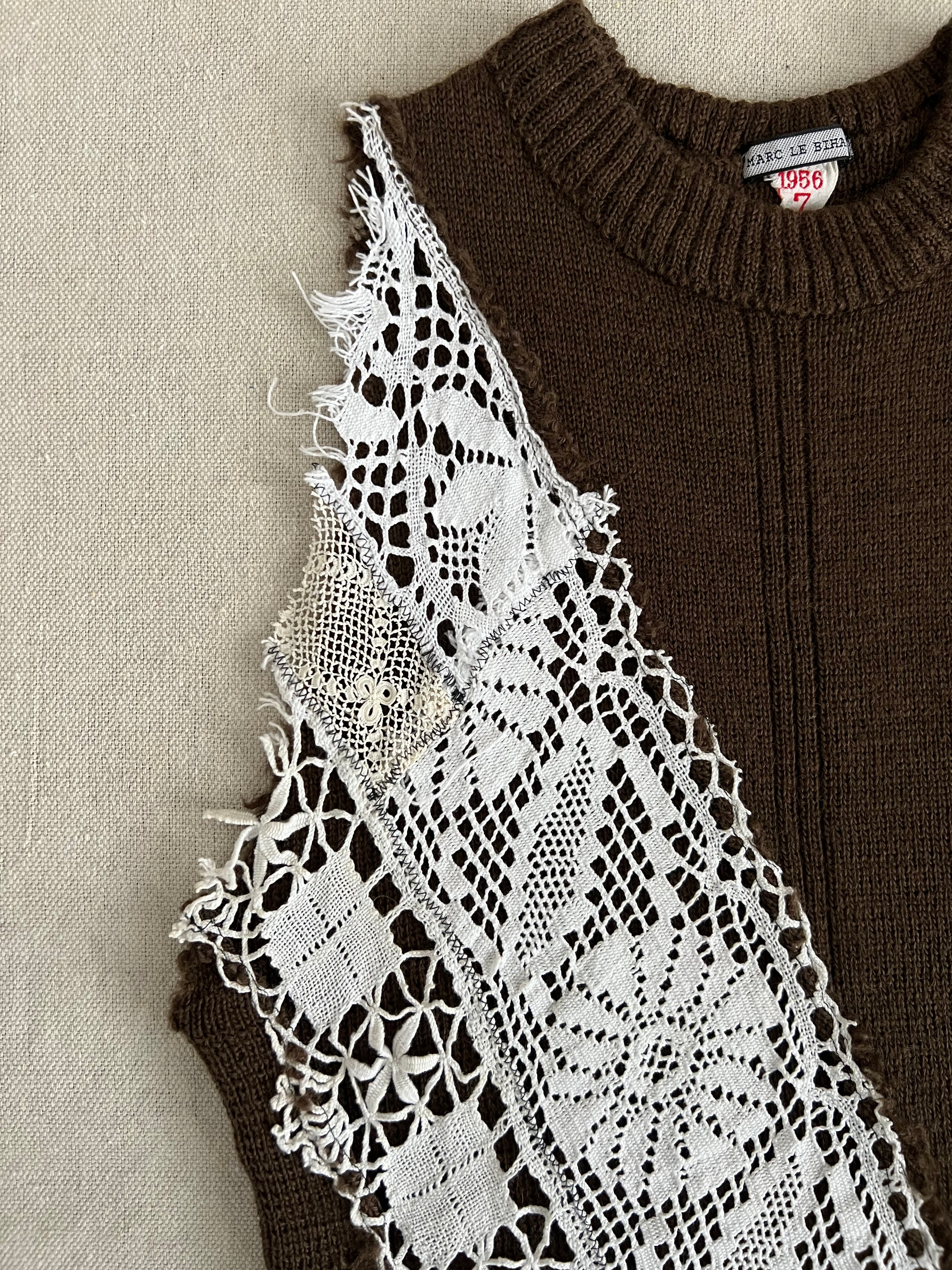 Marc Le Bihan Vintage Crochet Wool Vest