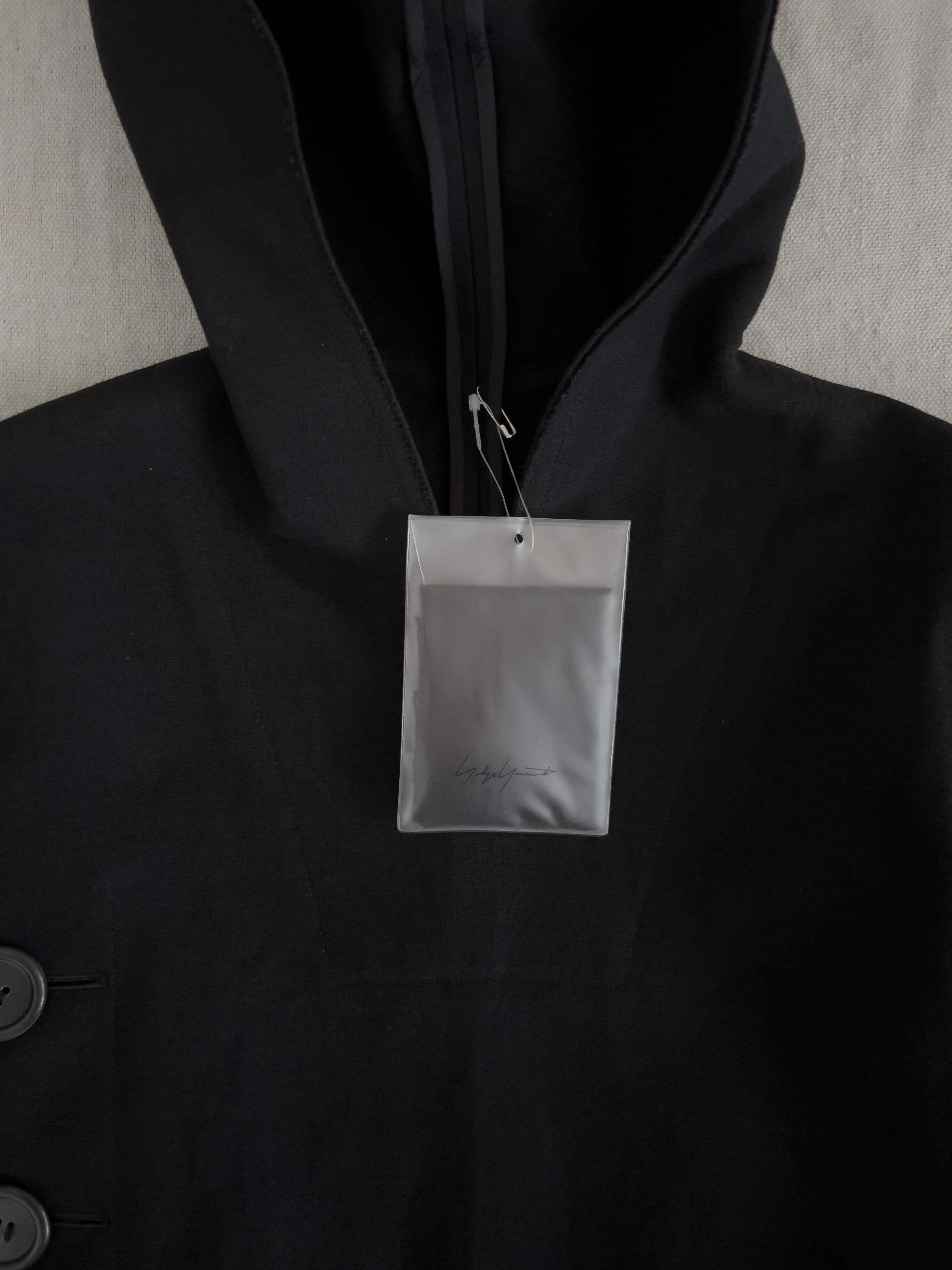 Yohji Yamamoto AW10 Runway Deadstock Hooded Cropped Pullover Jacket