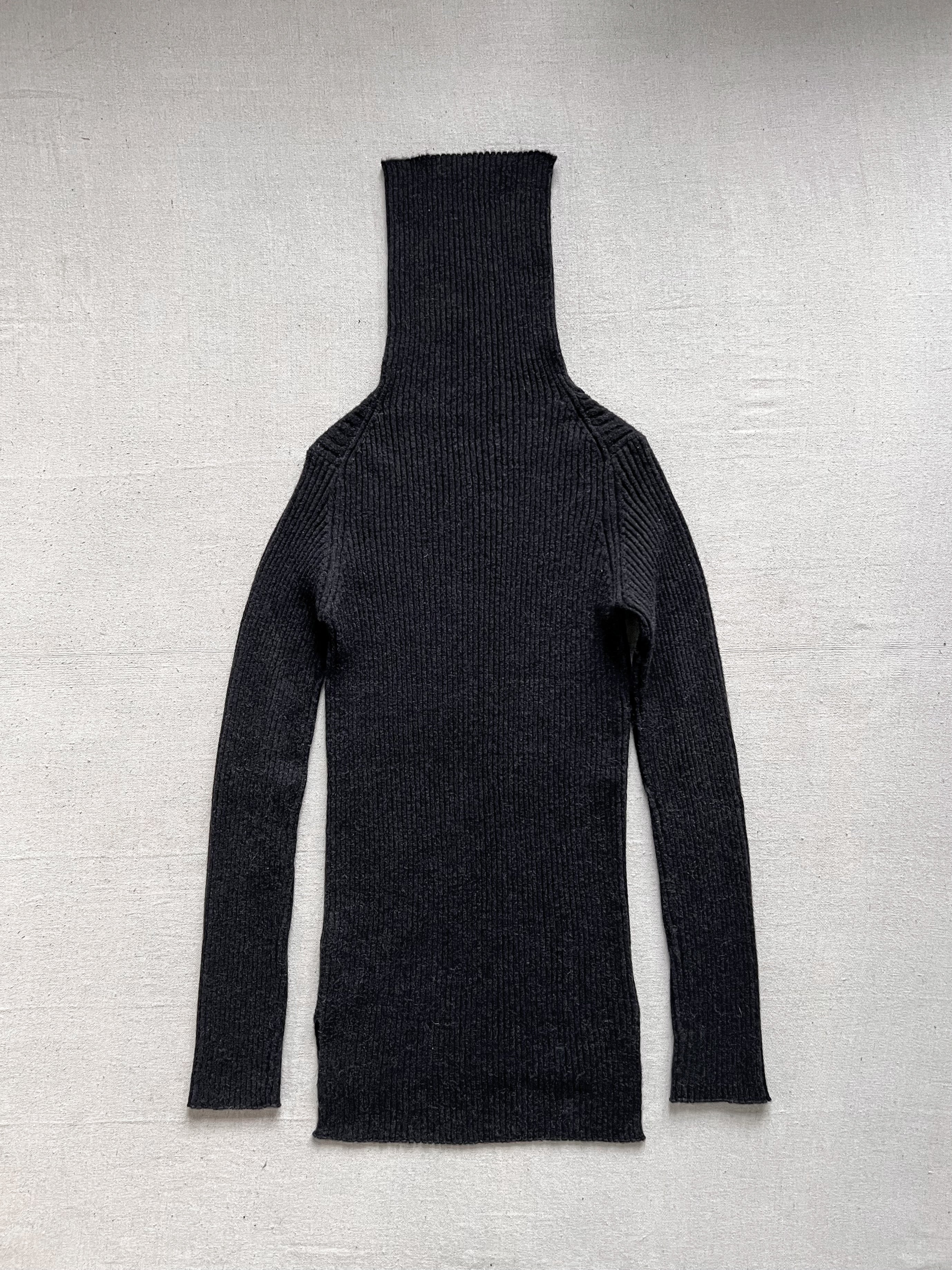 Ann Demeulemeester Elongated Alpaca Turtle Knit Jumper