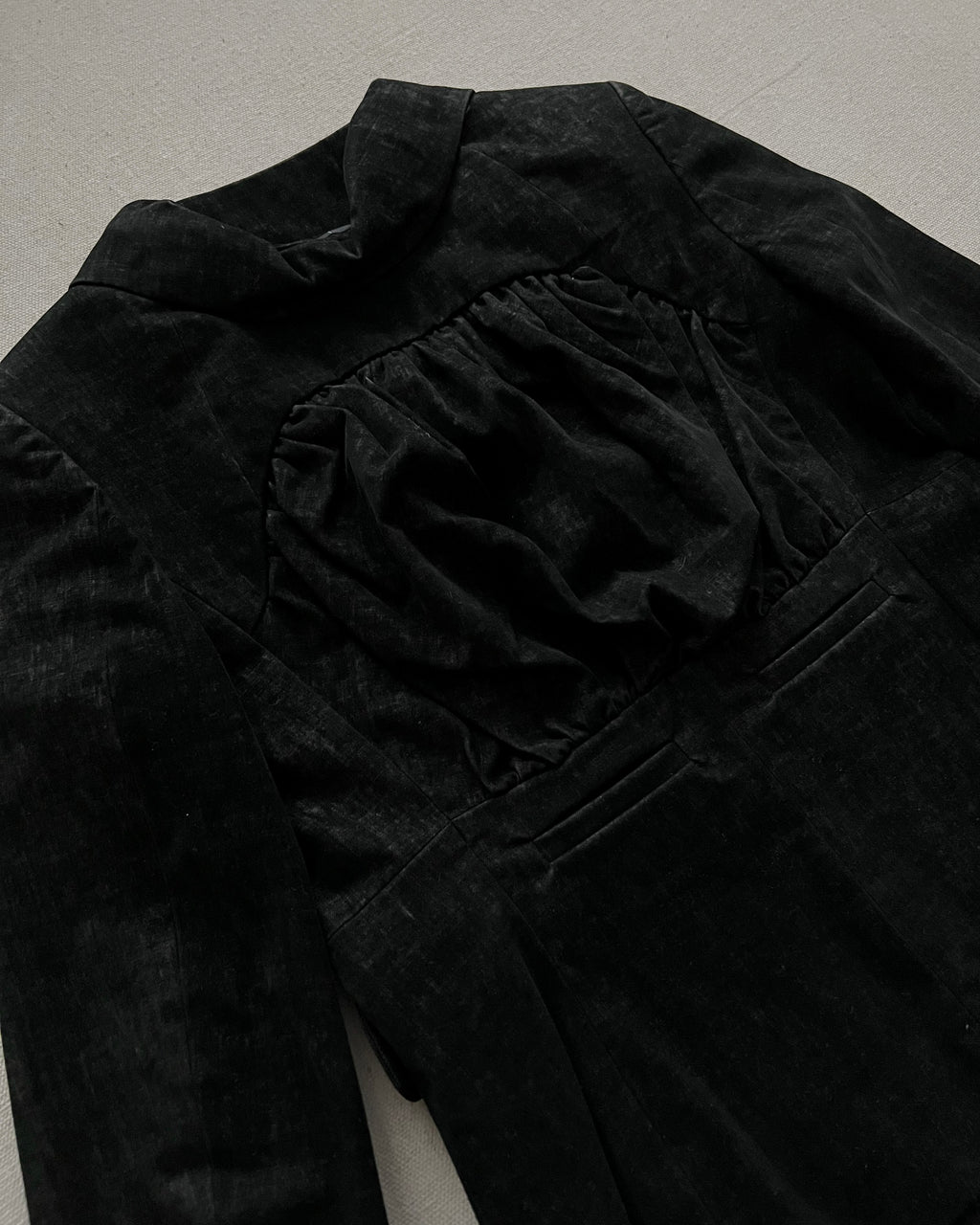 Undercover AW08 Runway Brushed Velvet Crop Blazer
