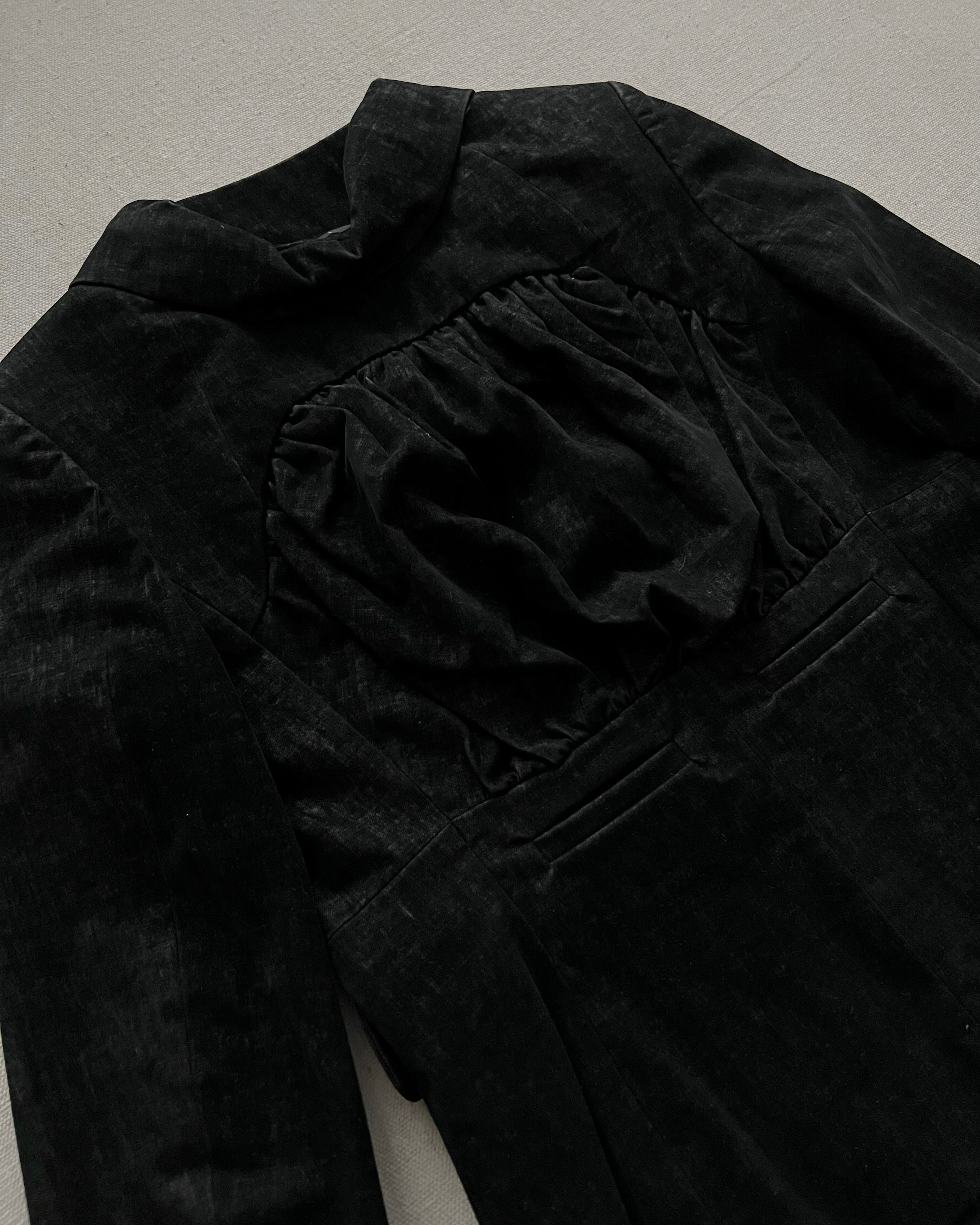 Undercover AW08 Runway Brushed Velvet Crop Blazer