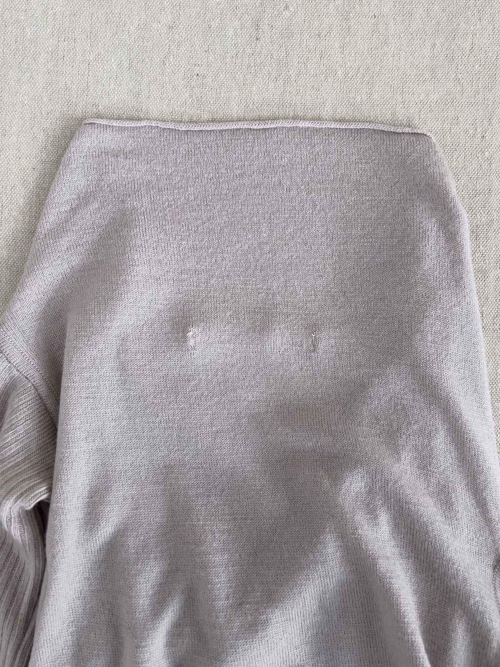 Rick Owens AW03 ‘TRUCKER’ Runway Off-Shoulder Merino Knit