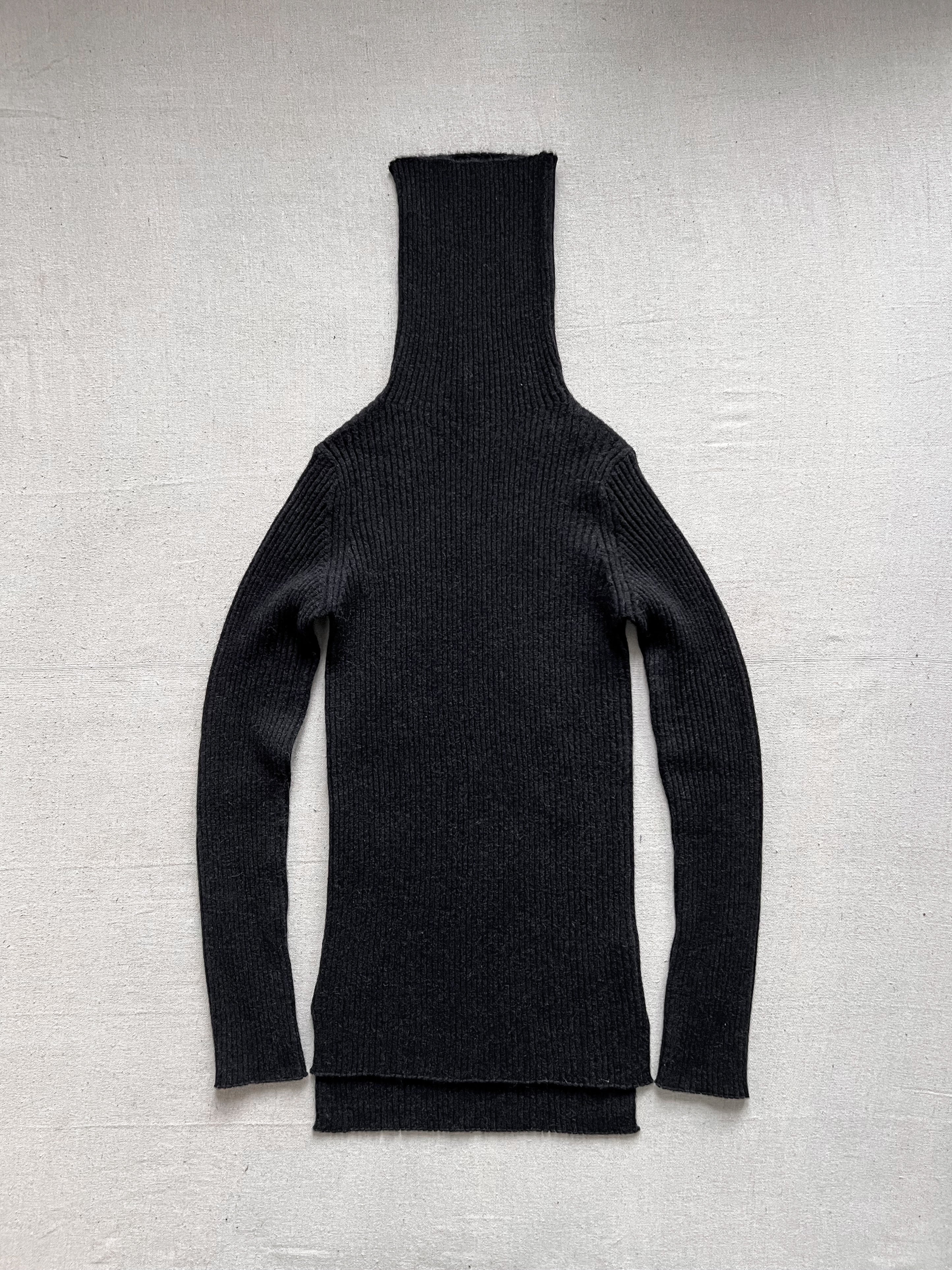Ann Demeulemeester Elongated Alpaca Turtle Knit Jumper
