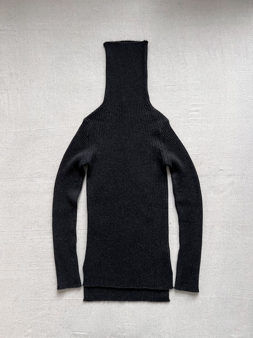 Ann Demeulemeester Elongated Alpaca Turtle Knit Jumper