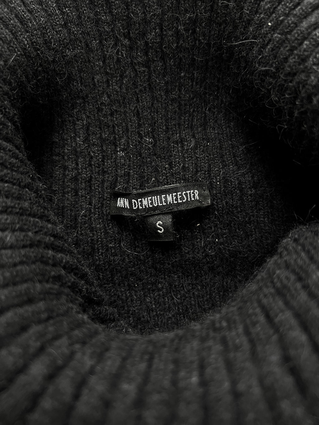 Ann Demeulemeester Elongated Alpaca Turtle Knit Jumper