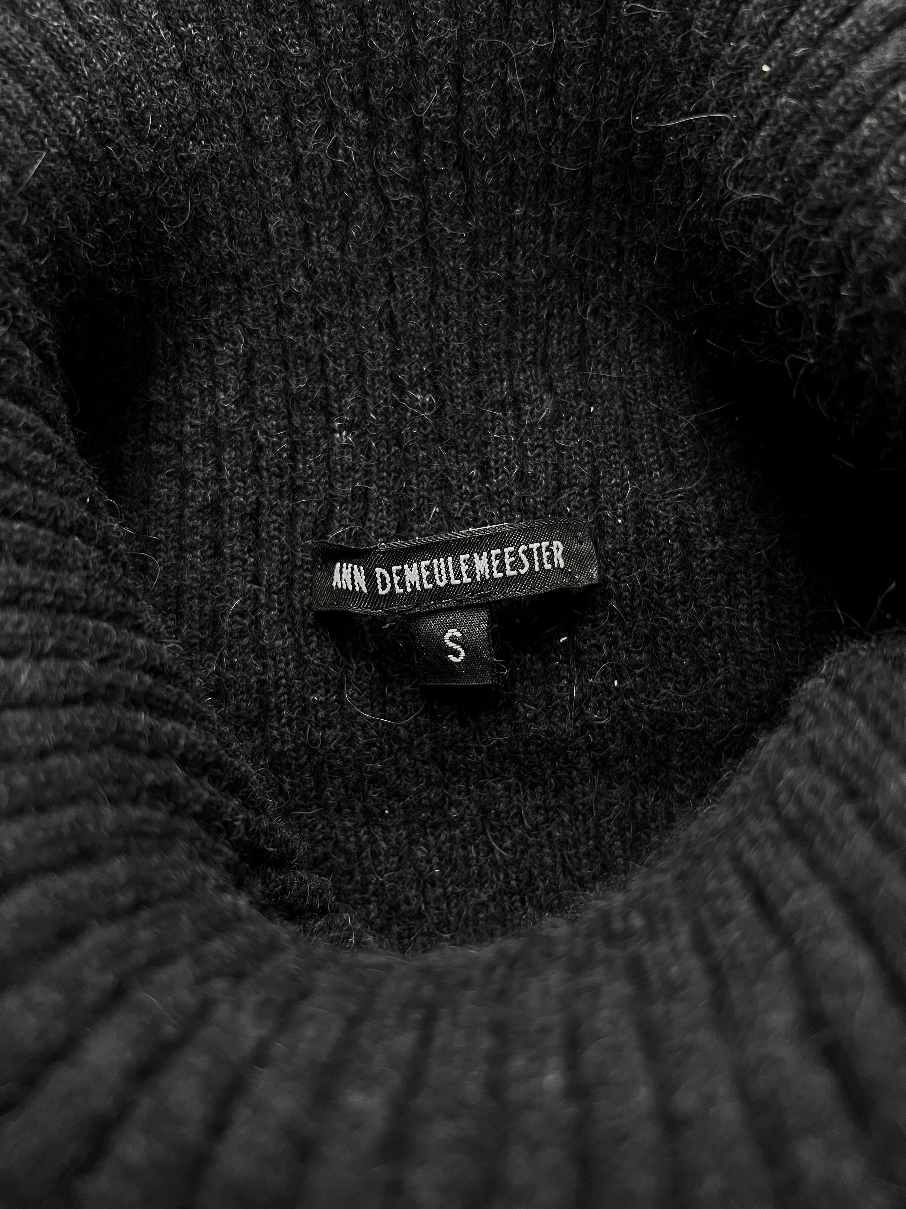 Ann Demeulemeester Elongated Alpaca Turtle Knit Jumper