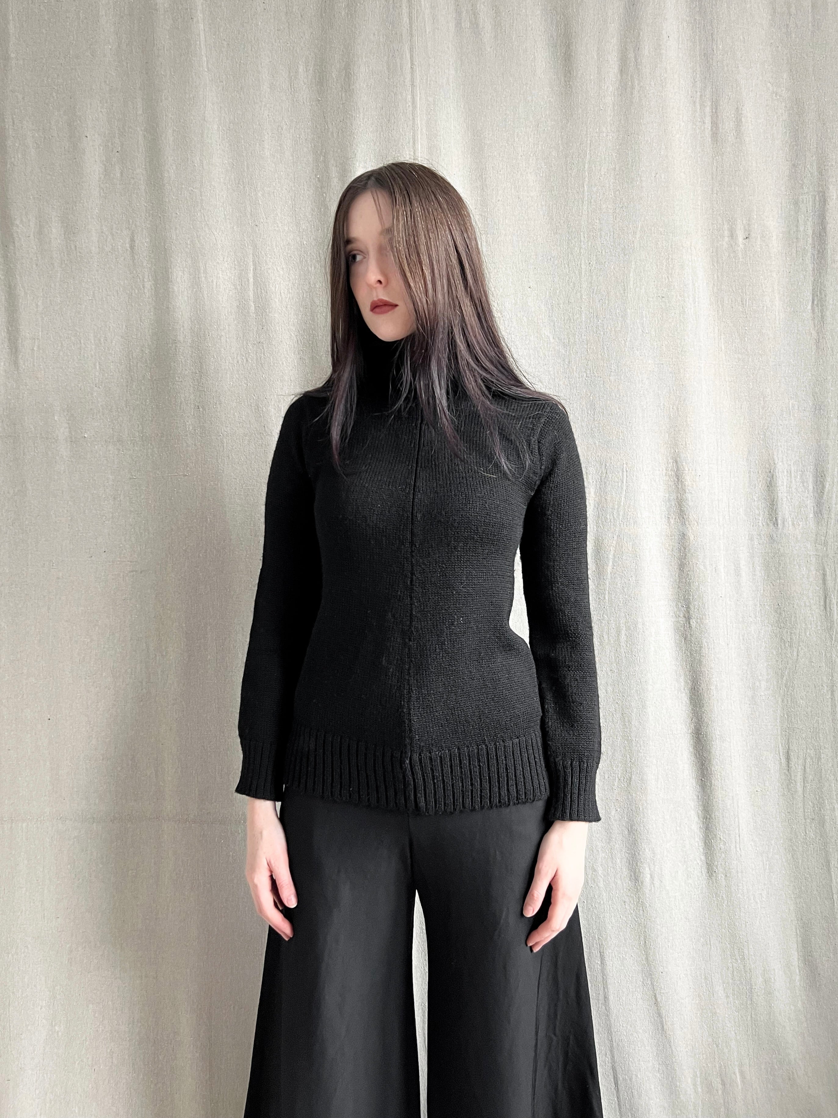 Junya Watanabe 1996 Heavy Knit Wool Turtleneck Sweater