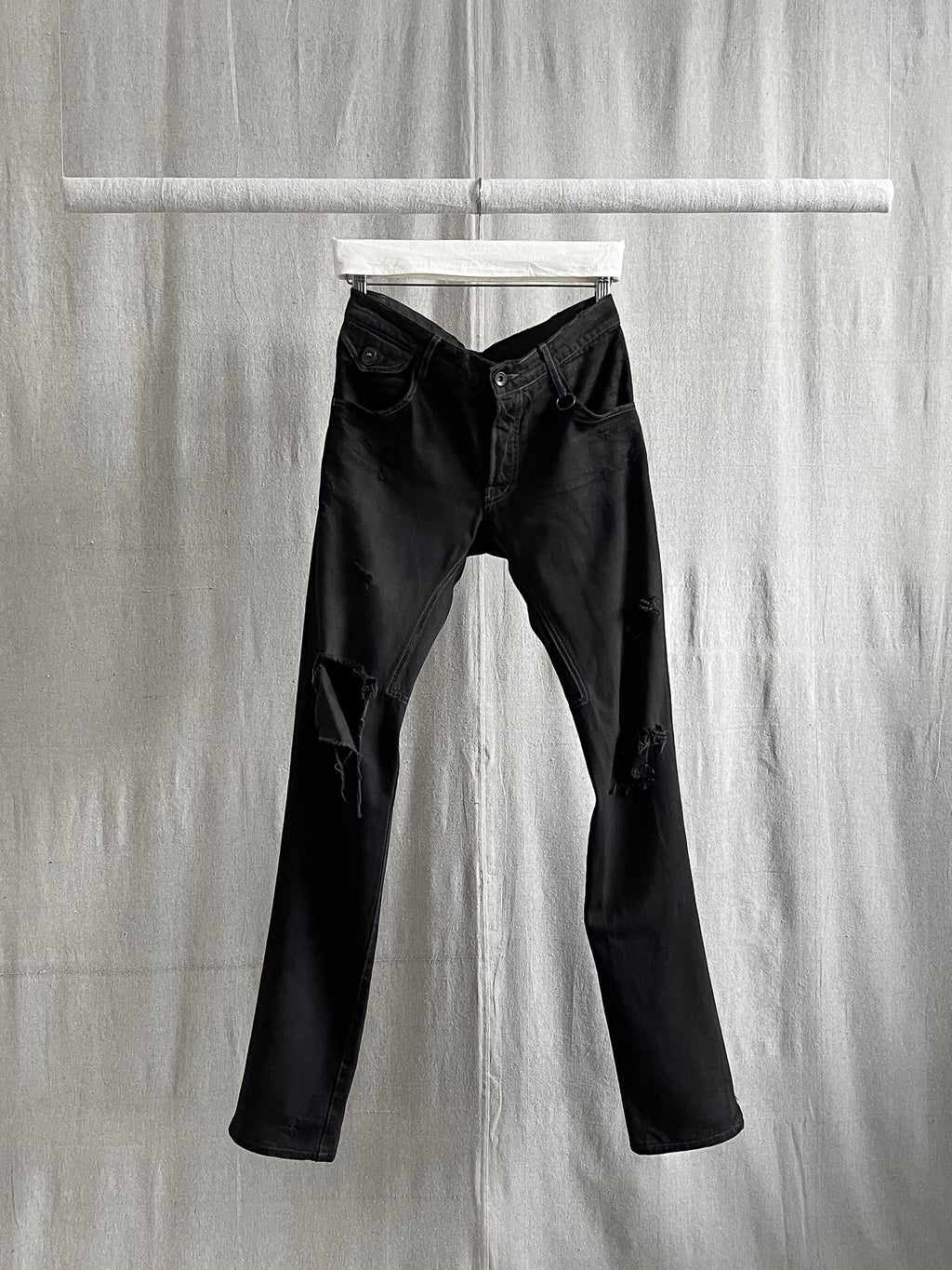 Julius 7 'Canon_1 The Possessed' SS09 Object Dyed Distressed Denim