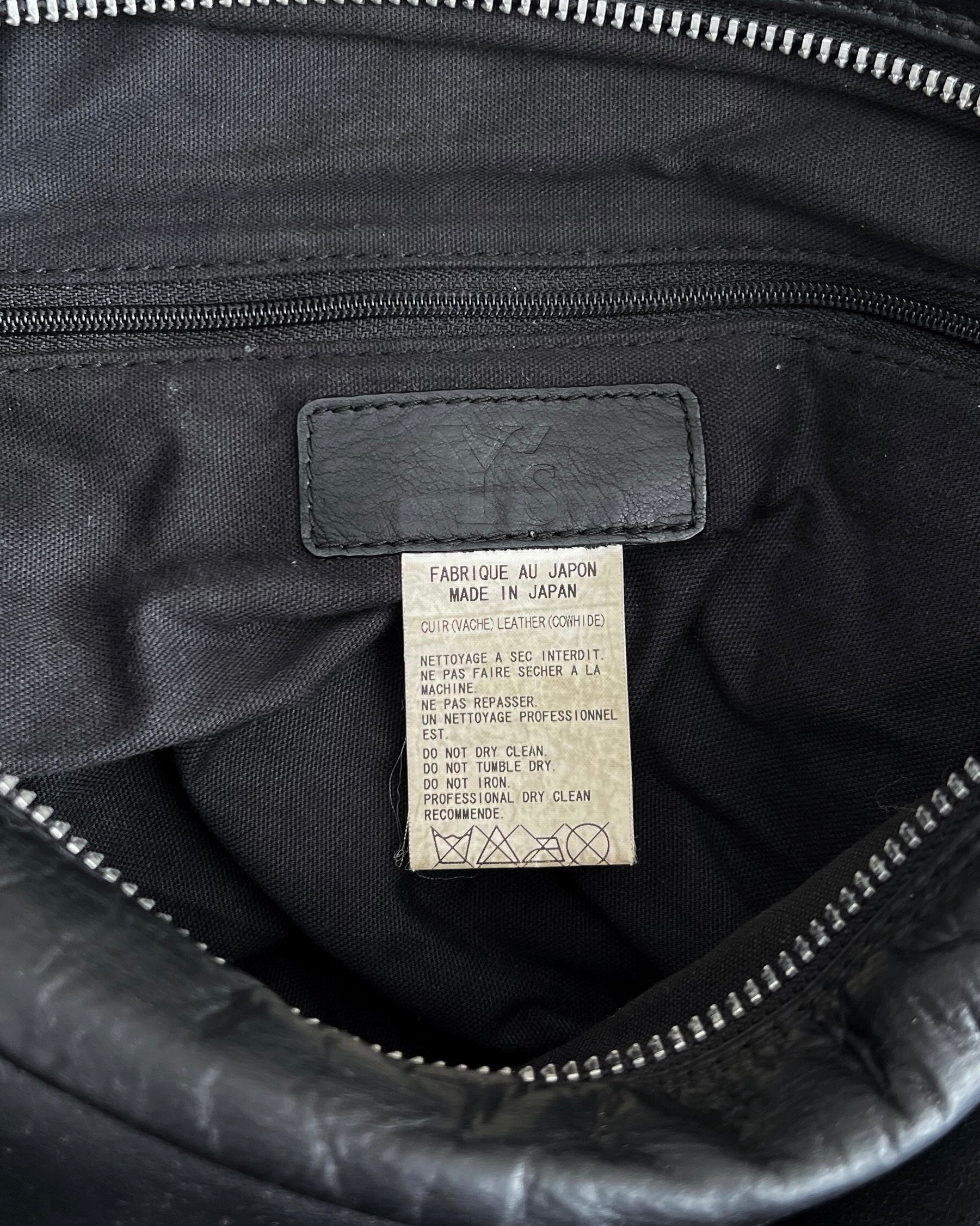 Yohji Yamamoto Y’s 1990s Cowhide Leather Messenger Bag