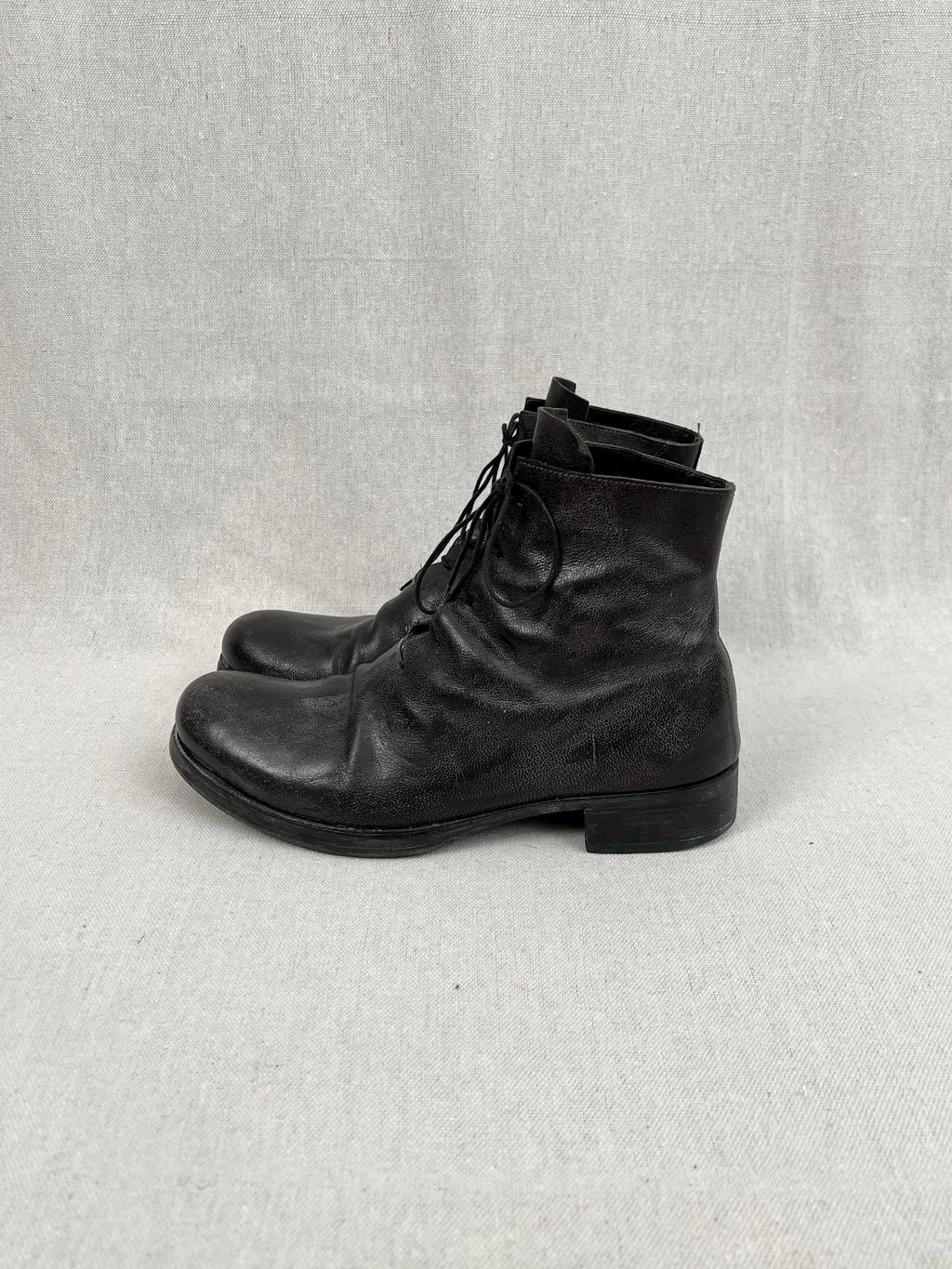 m.a+ S1B2 925 Staple Horsehide Laced Ankle Boots