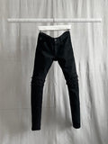 Julius FW10 goth_ik; Black Distressed Denim