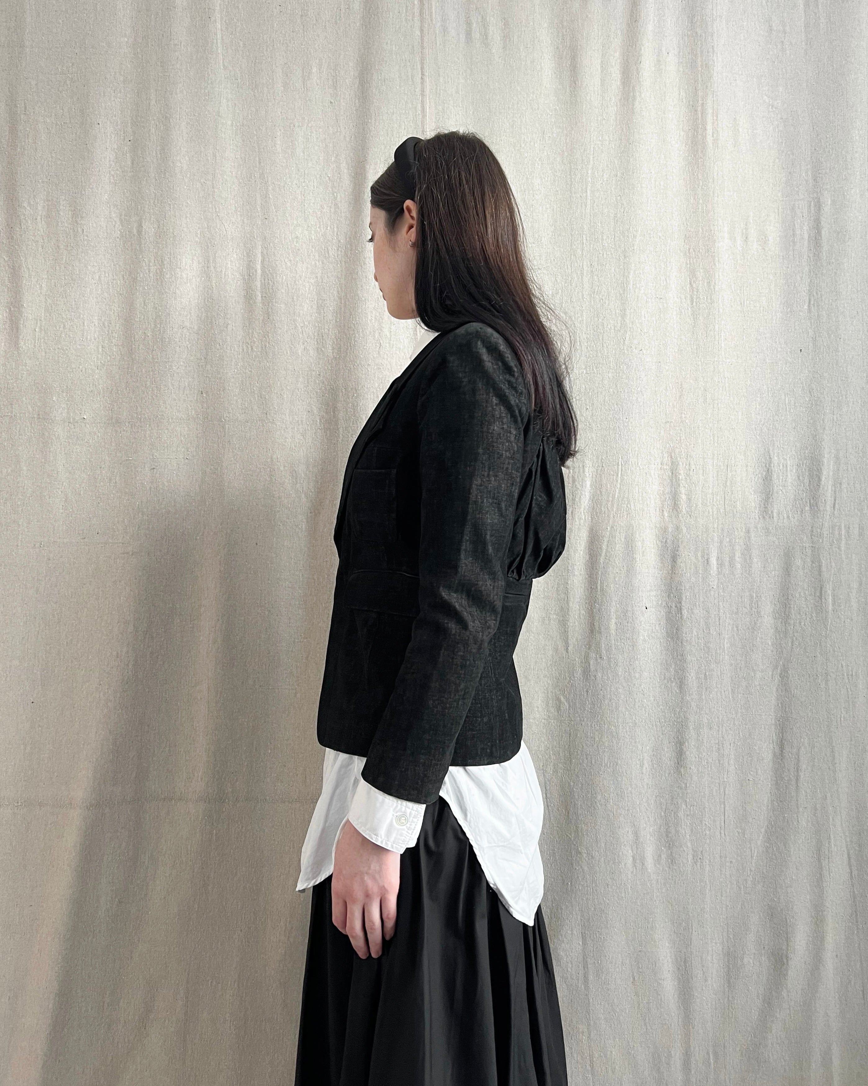 Undercover AW08 Runway Brushed Velvet Crop Blazer