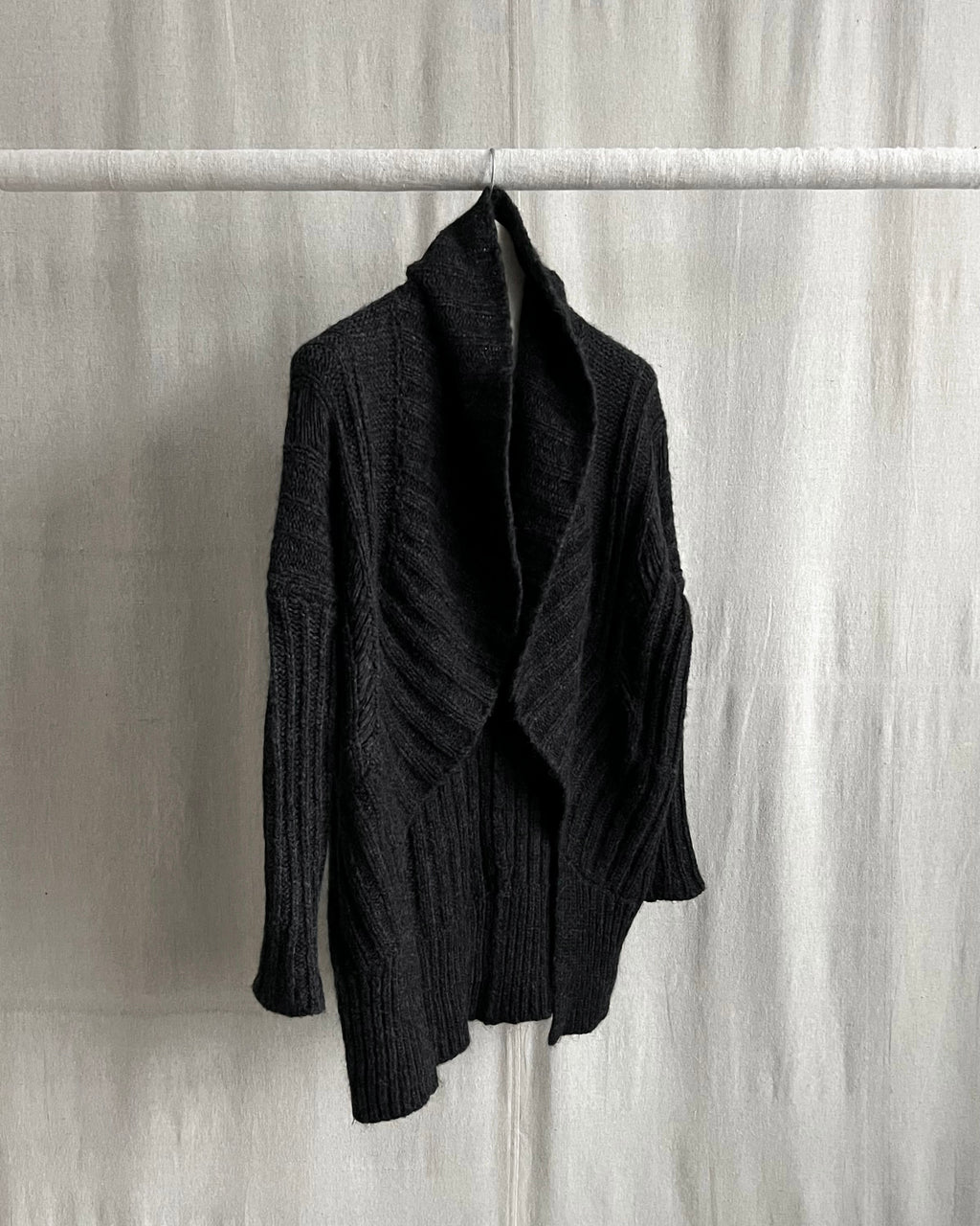 Isabel Benenato AW11-12 Distressed Royal Baby Alpaca Knit Cardigan