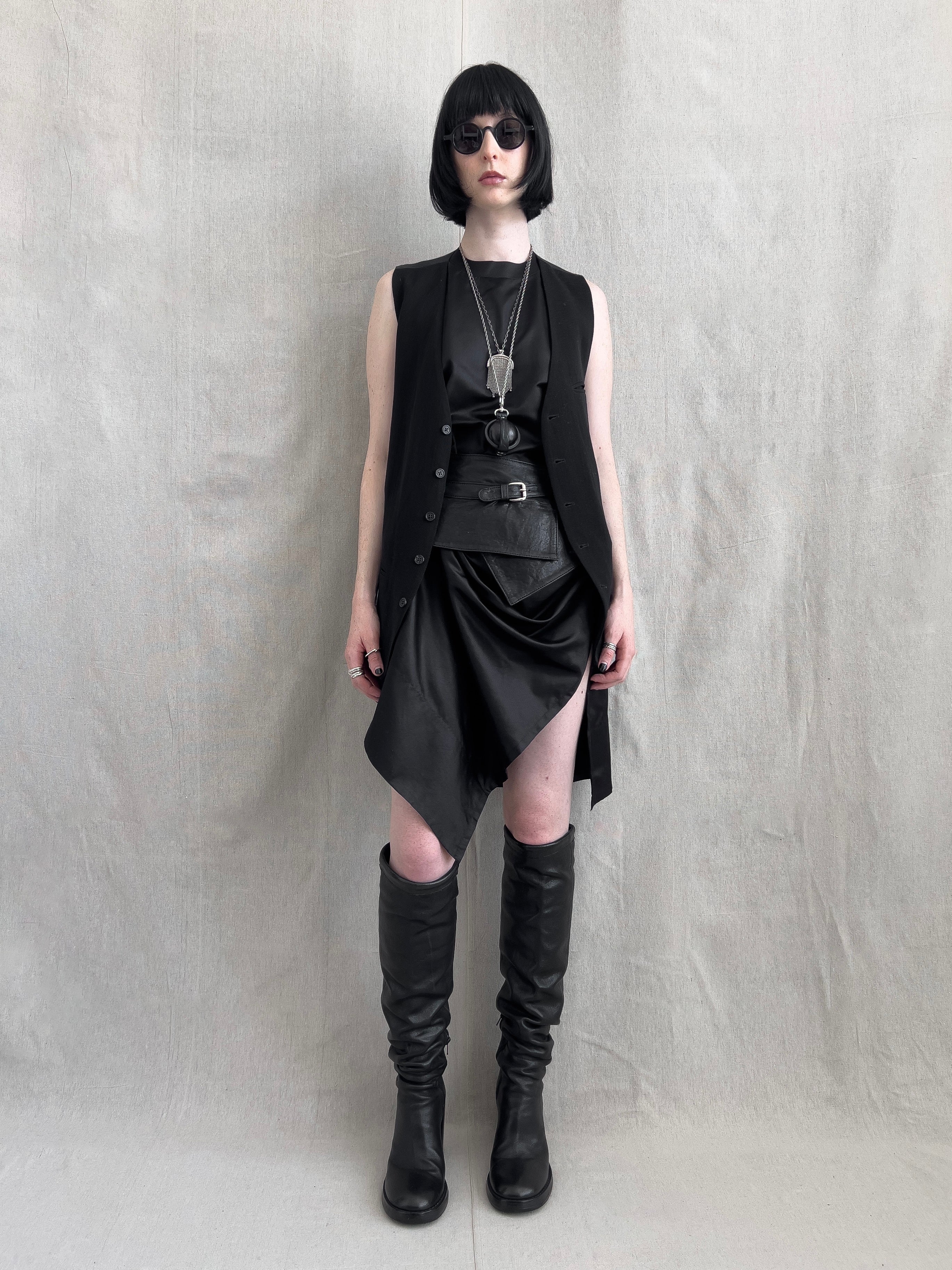 Ann Demeulemeester Tall Leather Riding Boots