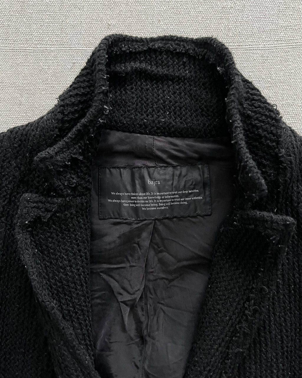 Bajra Japan Wool Blend Knit Blazer
