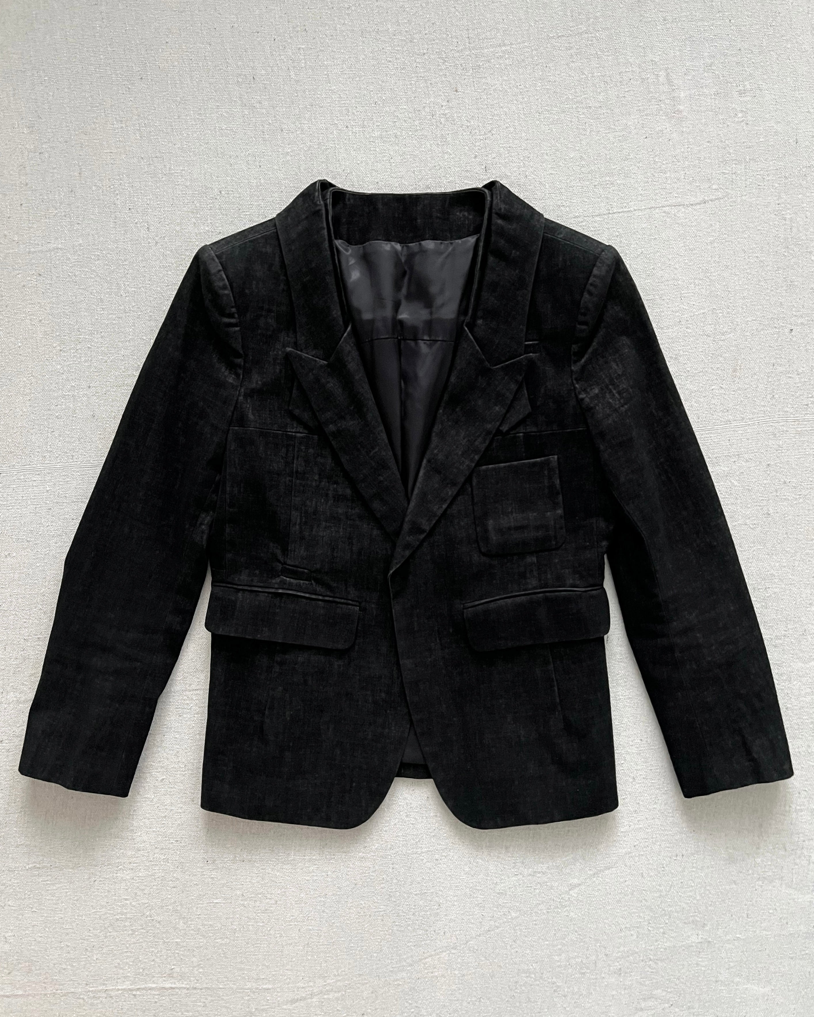 Undercover AW08 Runway Brushed Velvet Crop Blazer