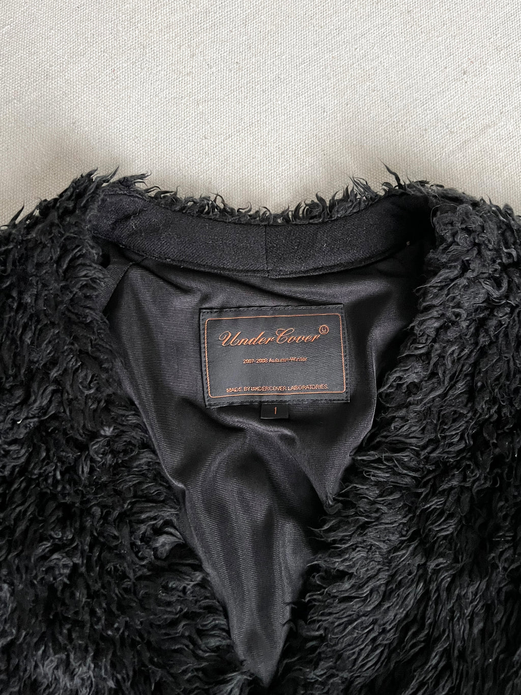 Undercover AW2007-2008 Shag Fur Cardigan