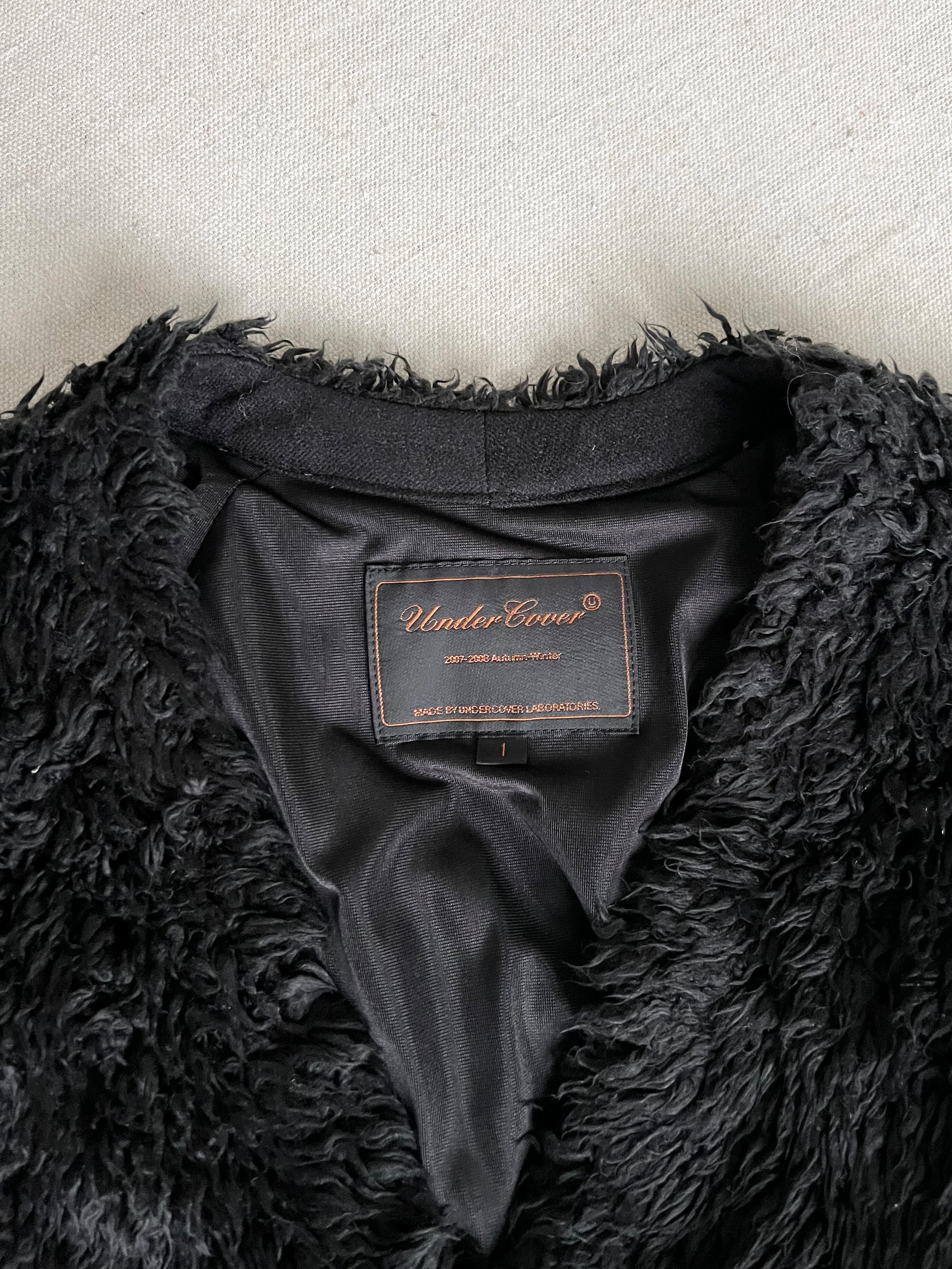 Undercover AW2007-2008 Shag Fur Cardigan