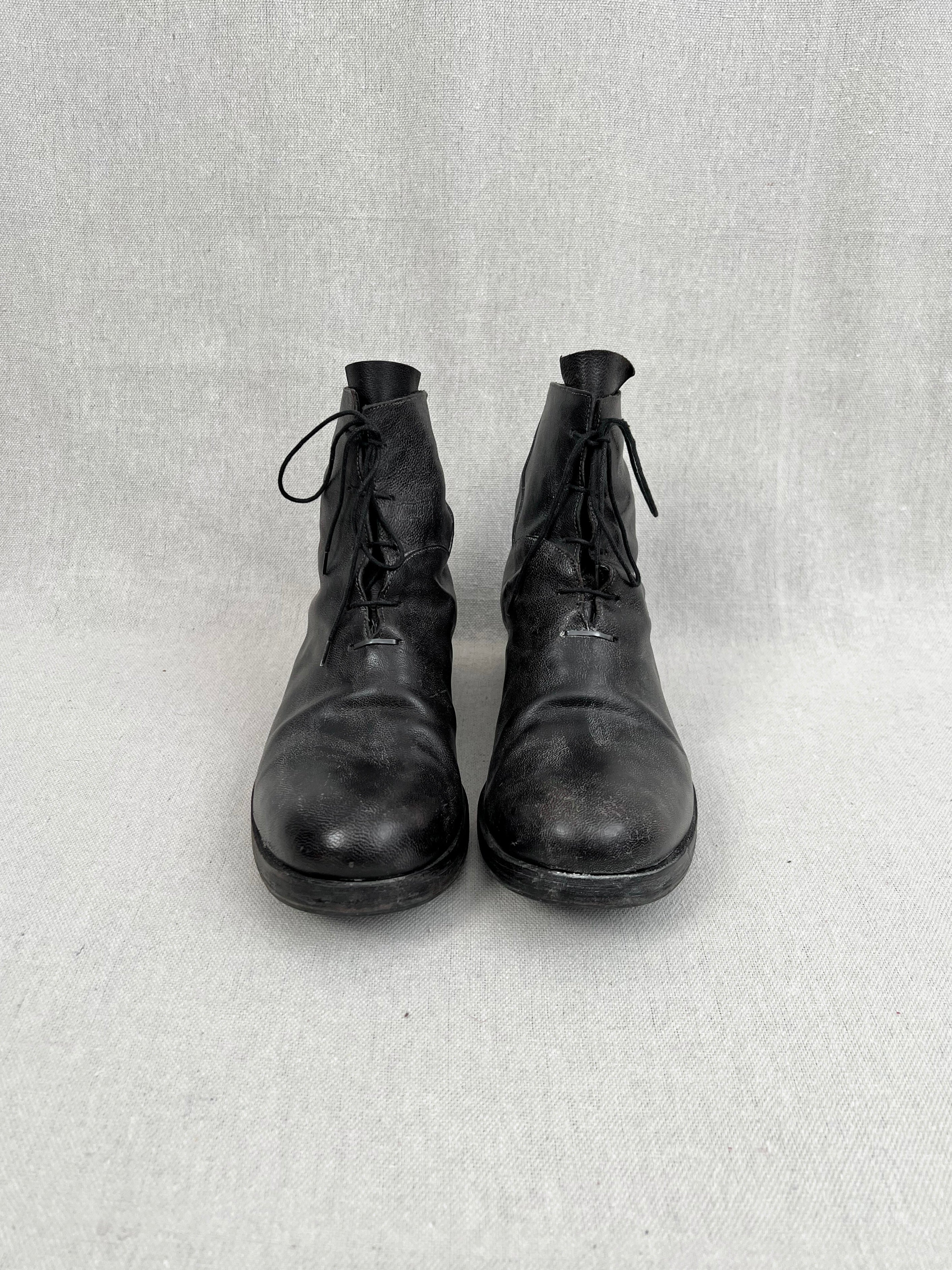 m.a+ S1B2 925 Staple Horsehide Laced Ankle Boots