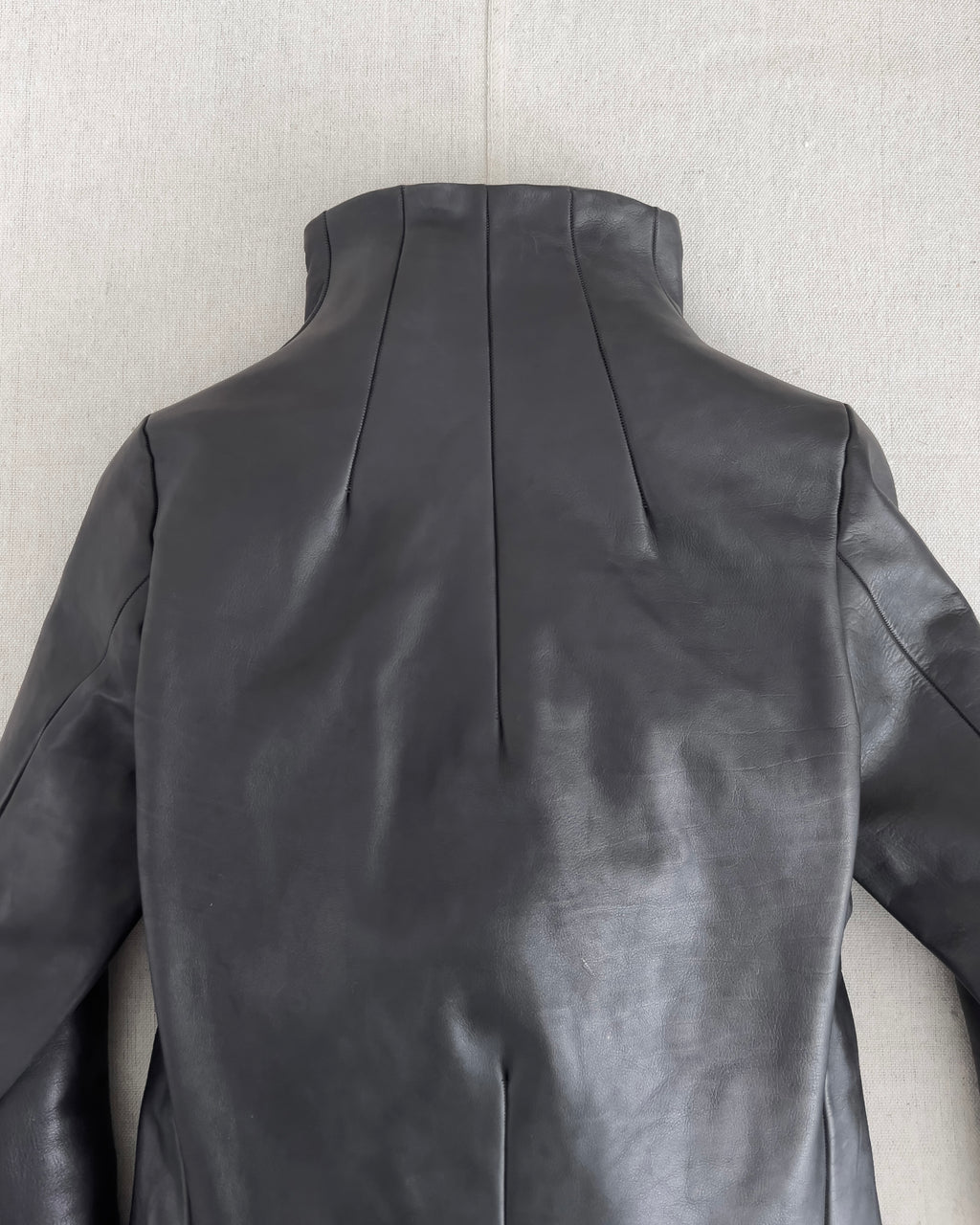 MN LAST by Shunsuke Kuratomi Avant Garde Leather Rider Jacket 