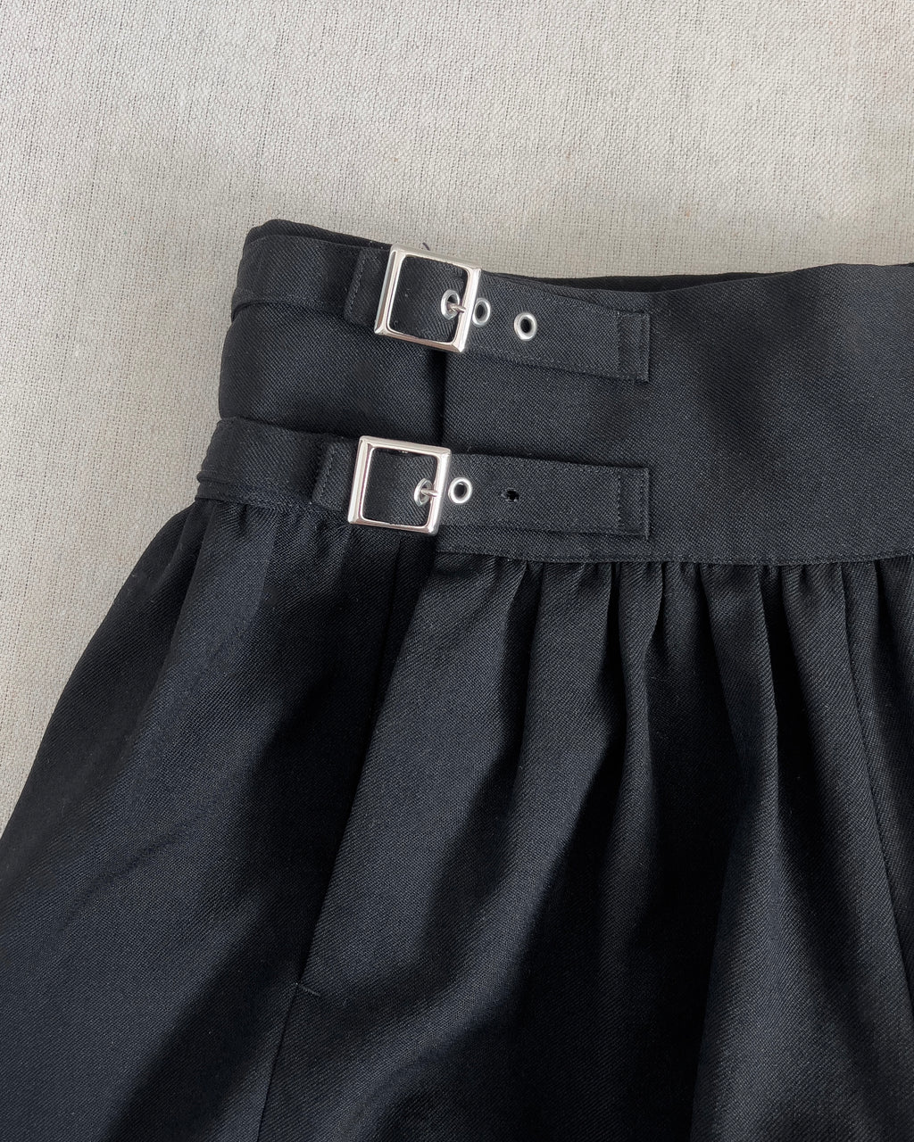 Limi Feu Kilt Buckle Wide Leg Shorts