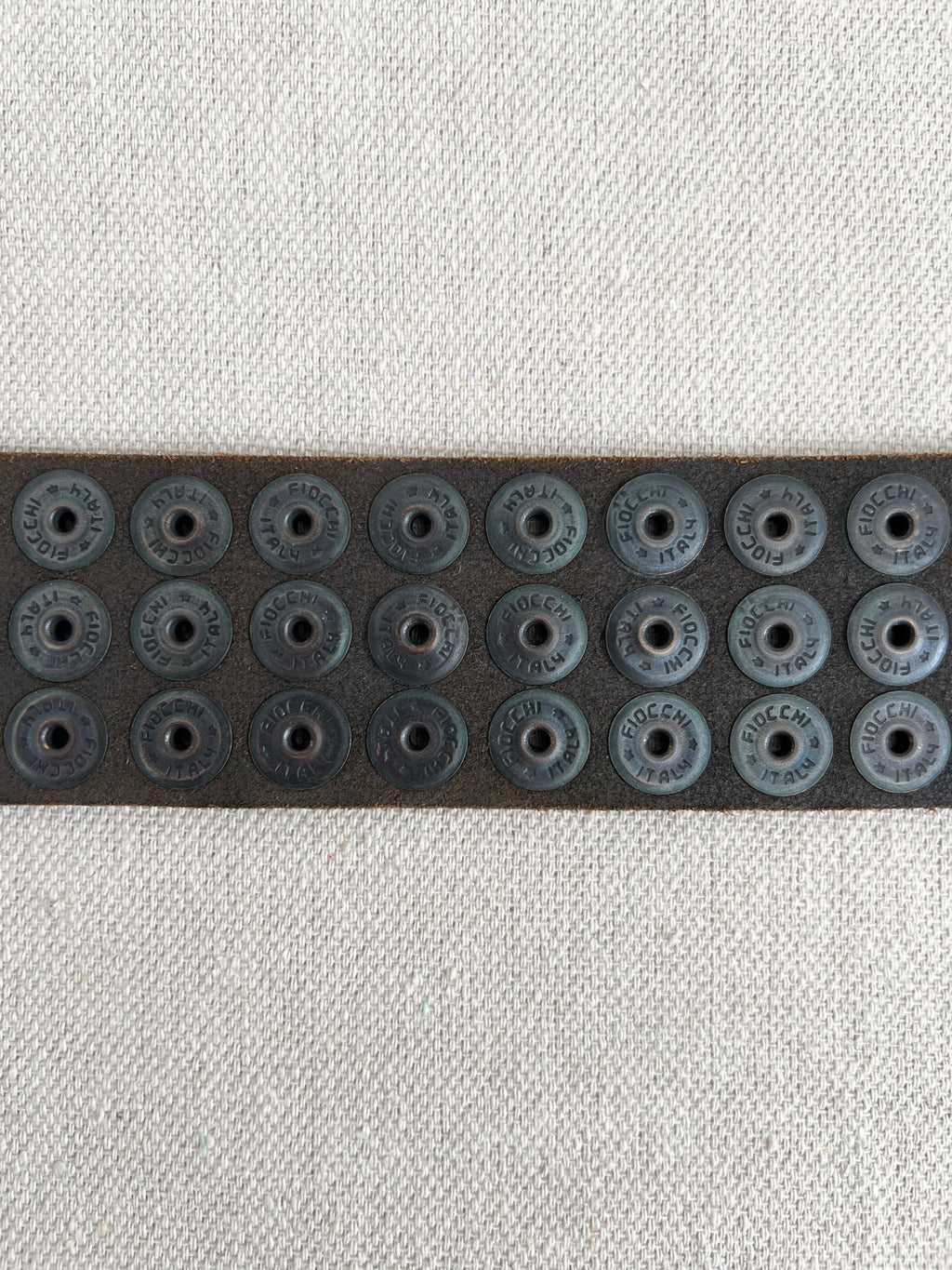 Vintage Neiman Marcus Heavyweight Push Stud Leather Belt