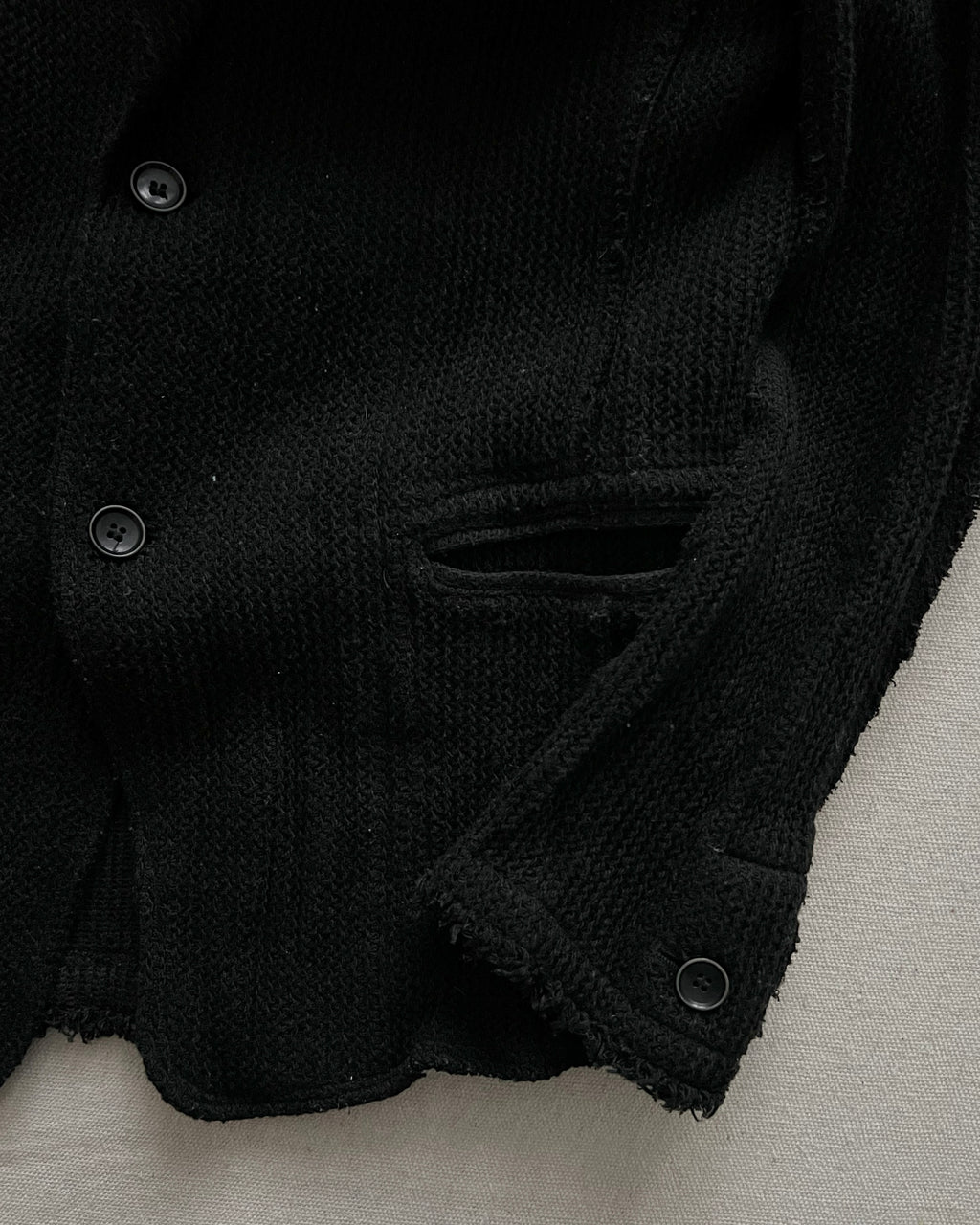 Bajra Japan Wool Blend Knit Blazer