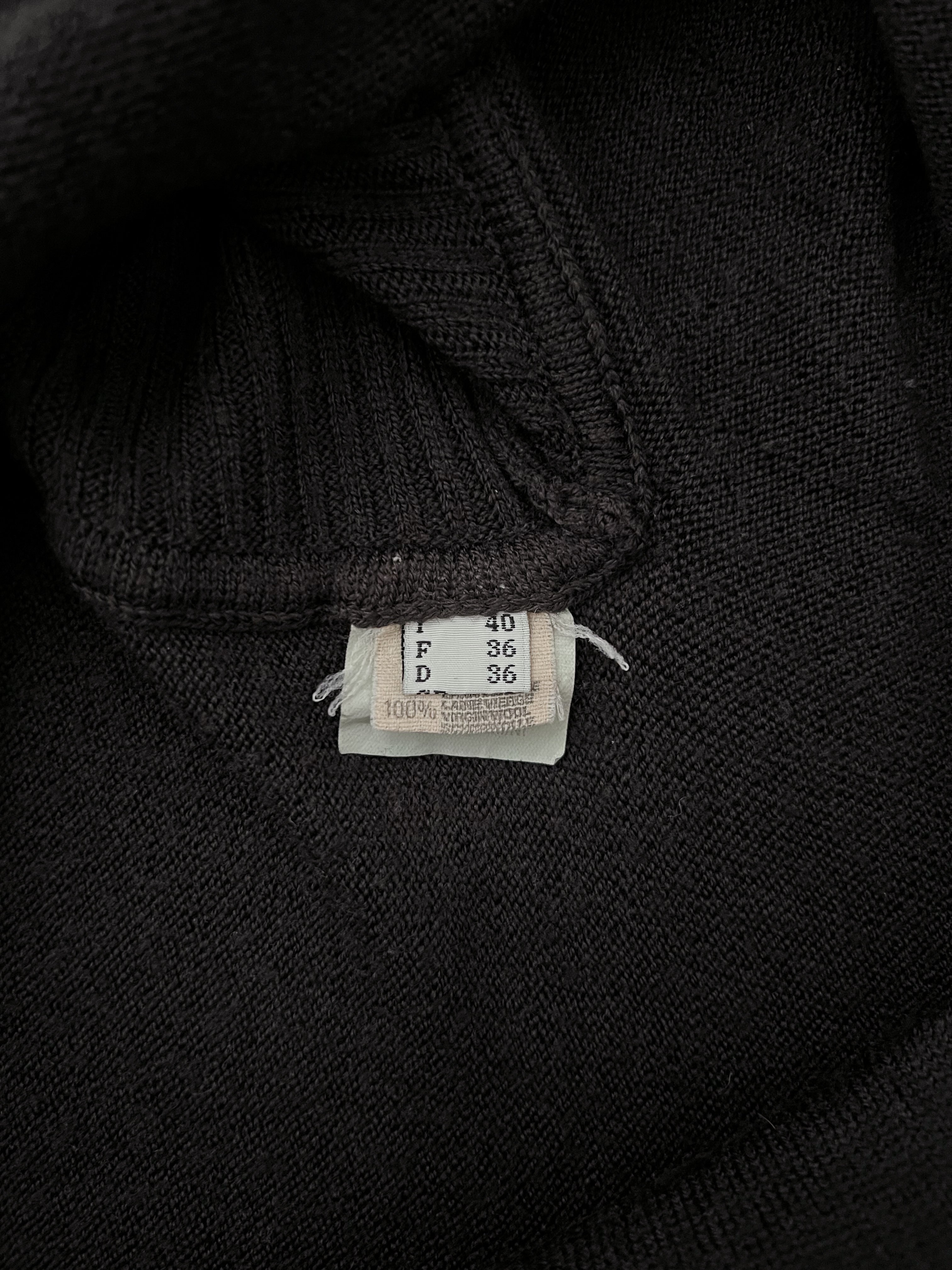 Rick Owens AW03 ‘TRUCKER’ Runway Off-Shoulder Merino Knit