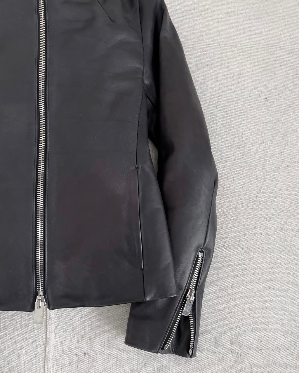 MN LAST by Shunsuke Kuratomi Avant Garde Leather Rider Jacket 